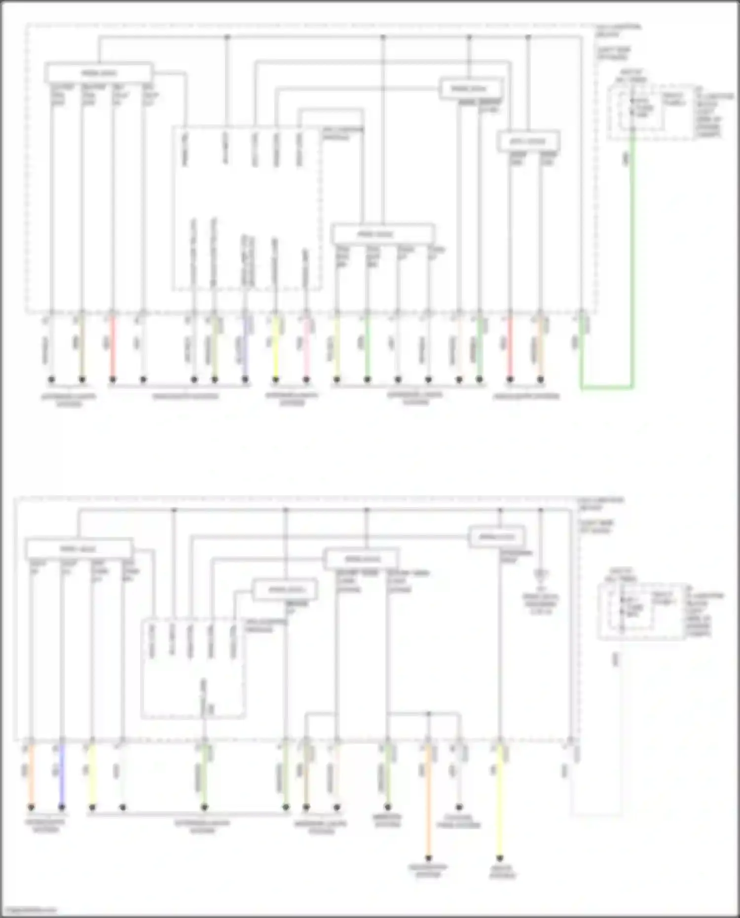 Wiring diagram rh h/lp low telltail for Hyundai Tucson IV (2020-2024) (1 of 1)