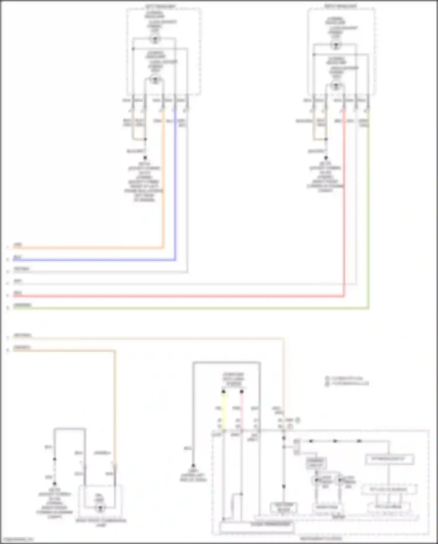Wiring diagram right headlamp for Hyundai Tucson IV (2020-2024) (7 of 13)