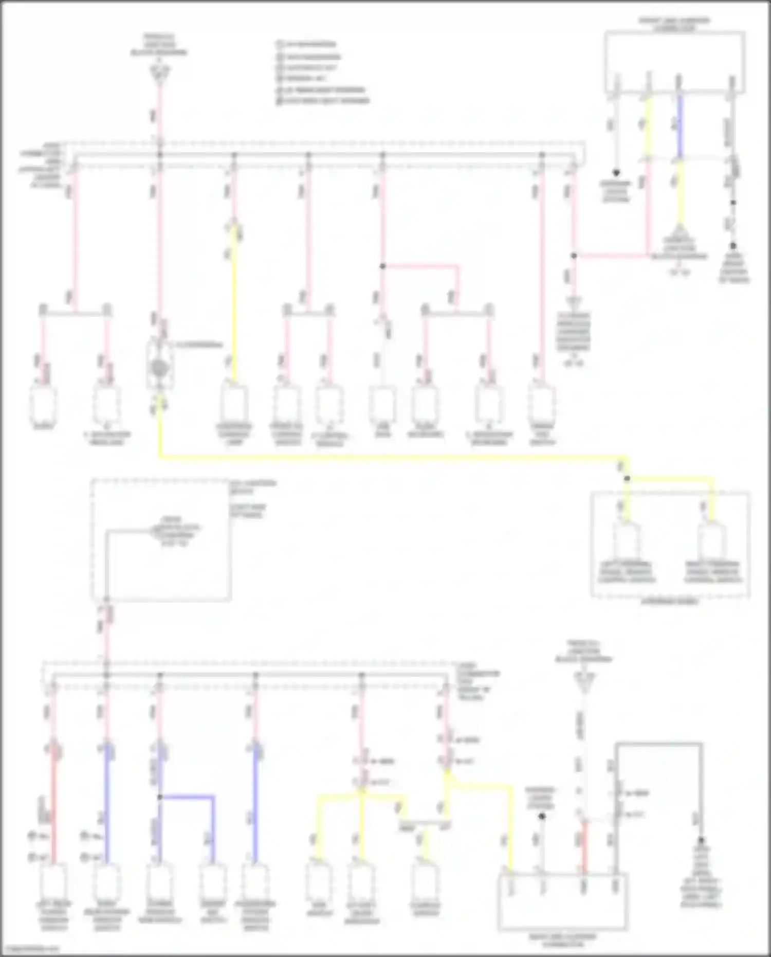 Wiring diagram right steering wheel remote control switch for Hyundai Tucson IV (2020-2024) (2 of 10)