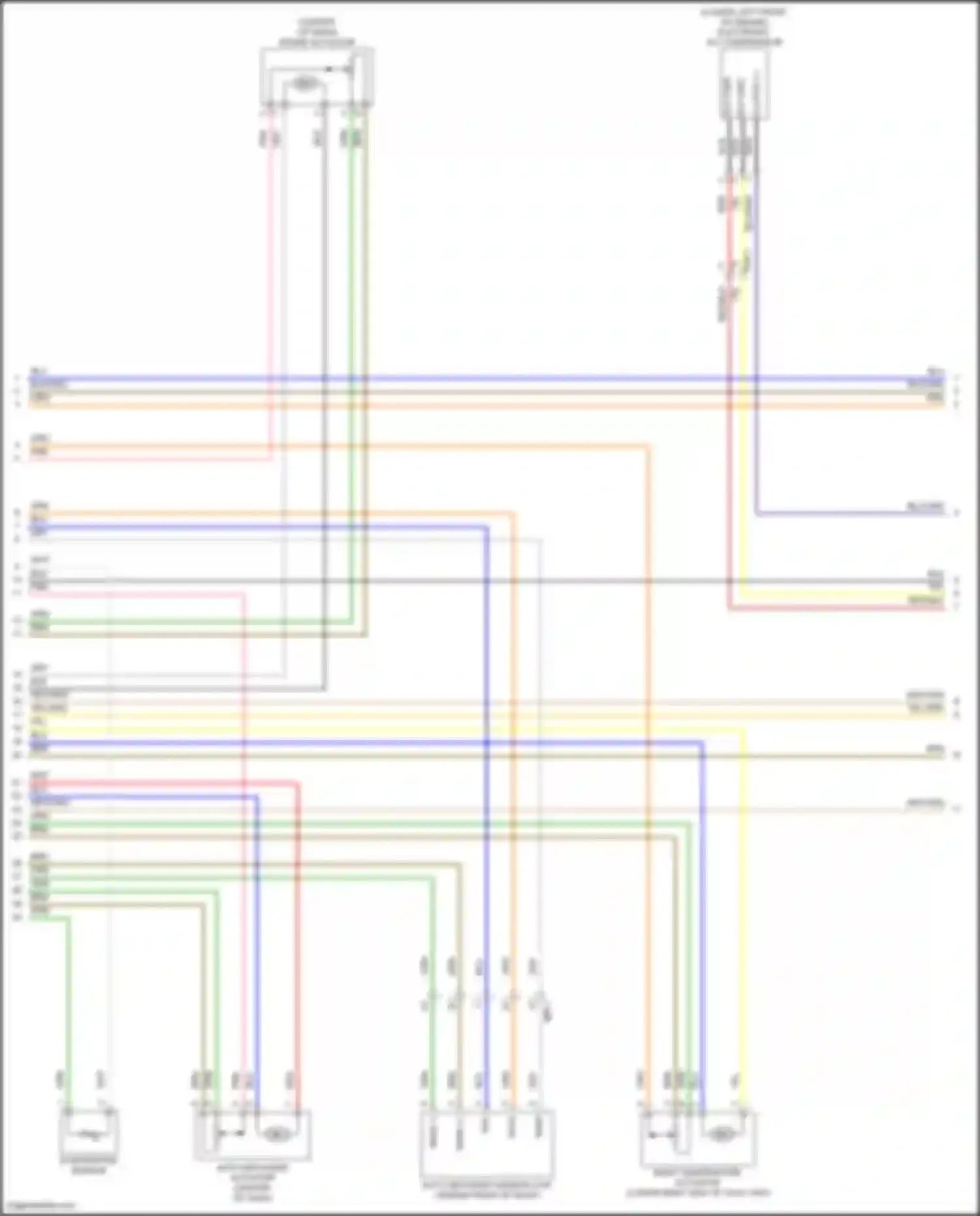Wiring diagram right temperature actuator for Hyundai Tucson IV (2020-2024) (1 of 1)