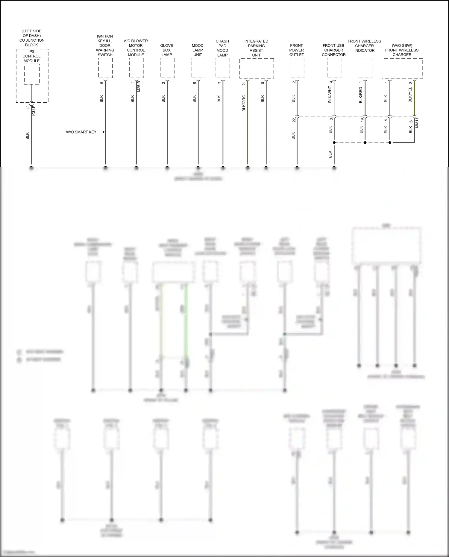 Hyundai Tucson IV (2020-2024) srs control module wiring diagram  (16 of 21)