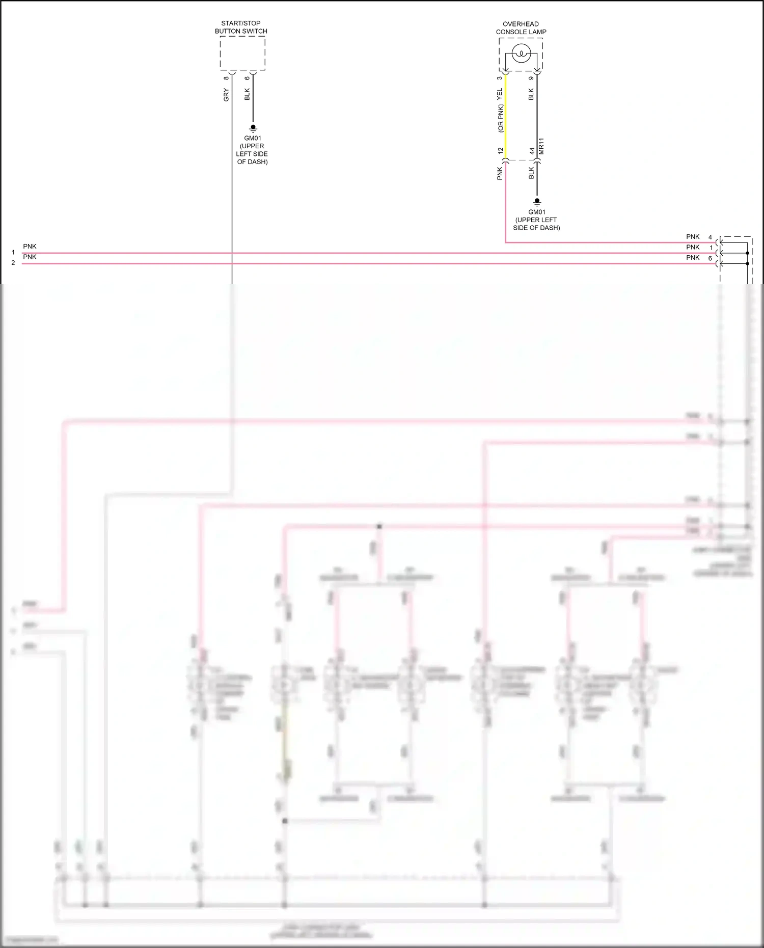 Hyundai Tucson IV (2020-2024) start/stop button switch wiring diagram  (4 of 15)