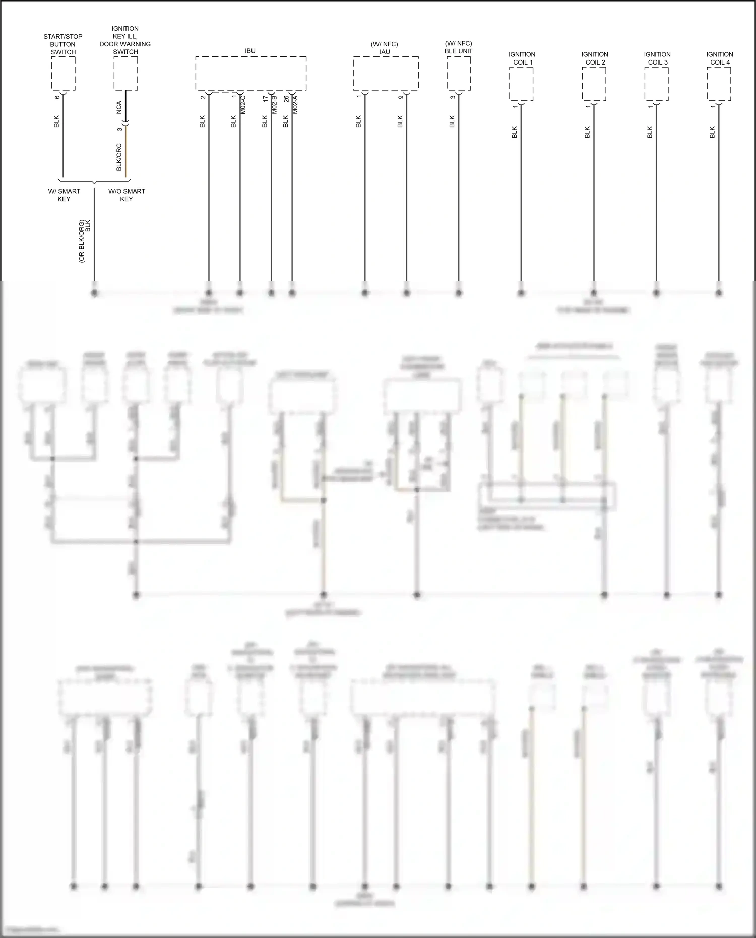 Hyundai Tucson IV (2020-2024) start/stop button switch wiring diagram  (11 of 15)