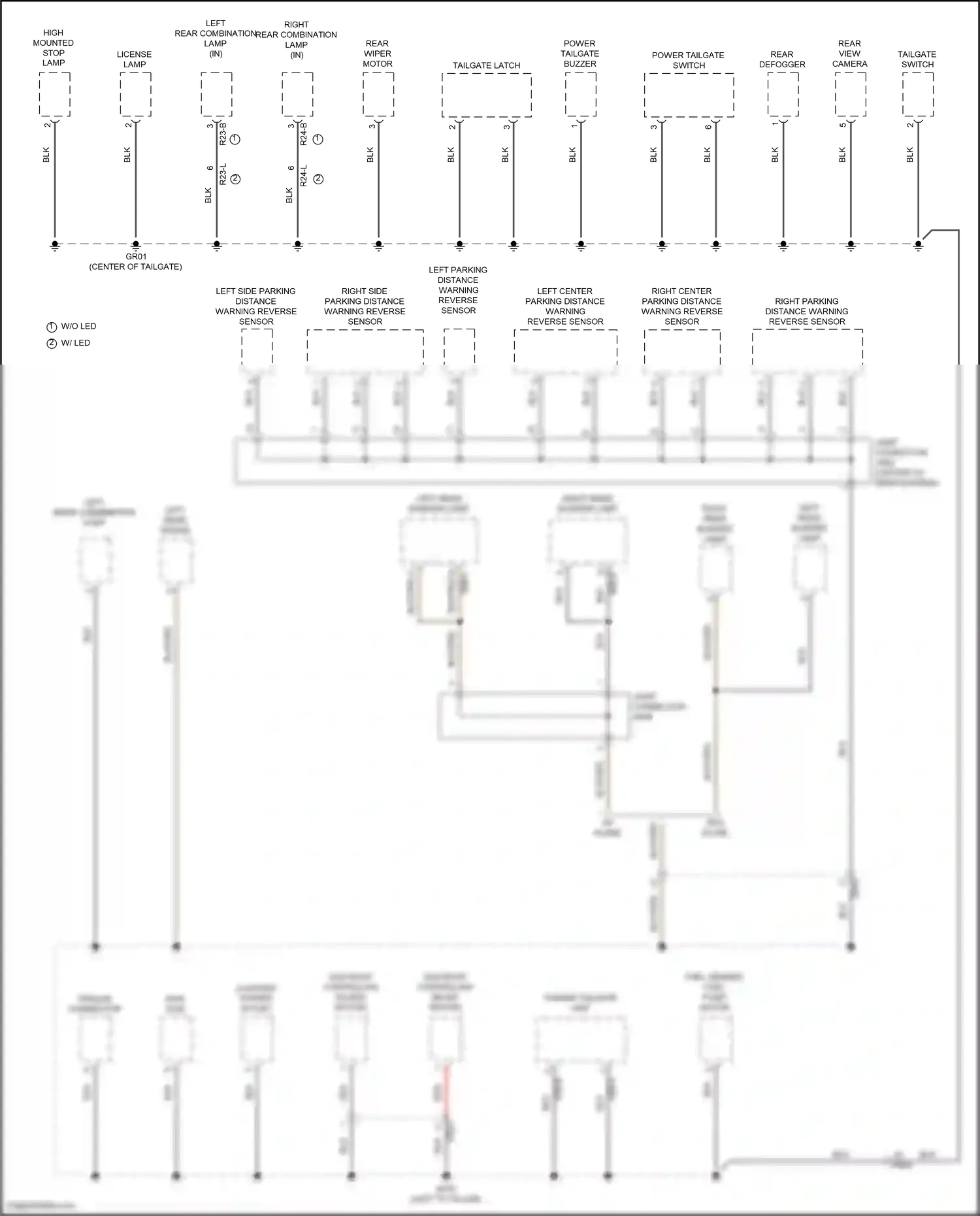 Hyundai Tucson IV (2020-2024) tailgate switch wiring diagram  (3 of 6)