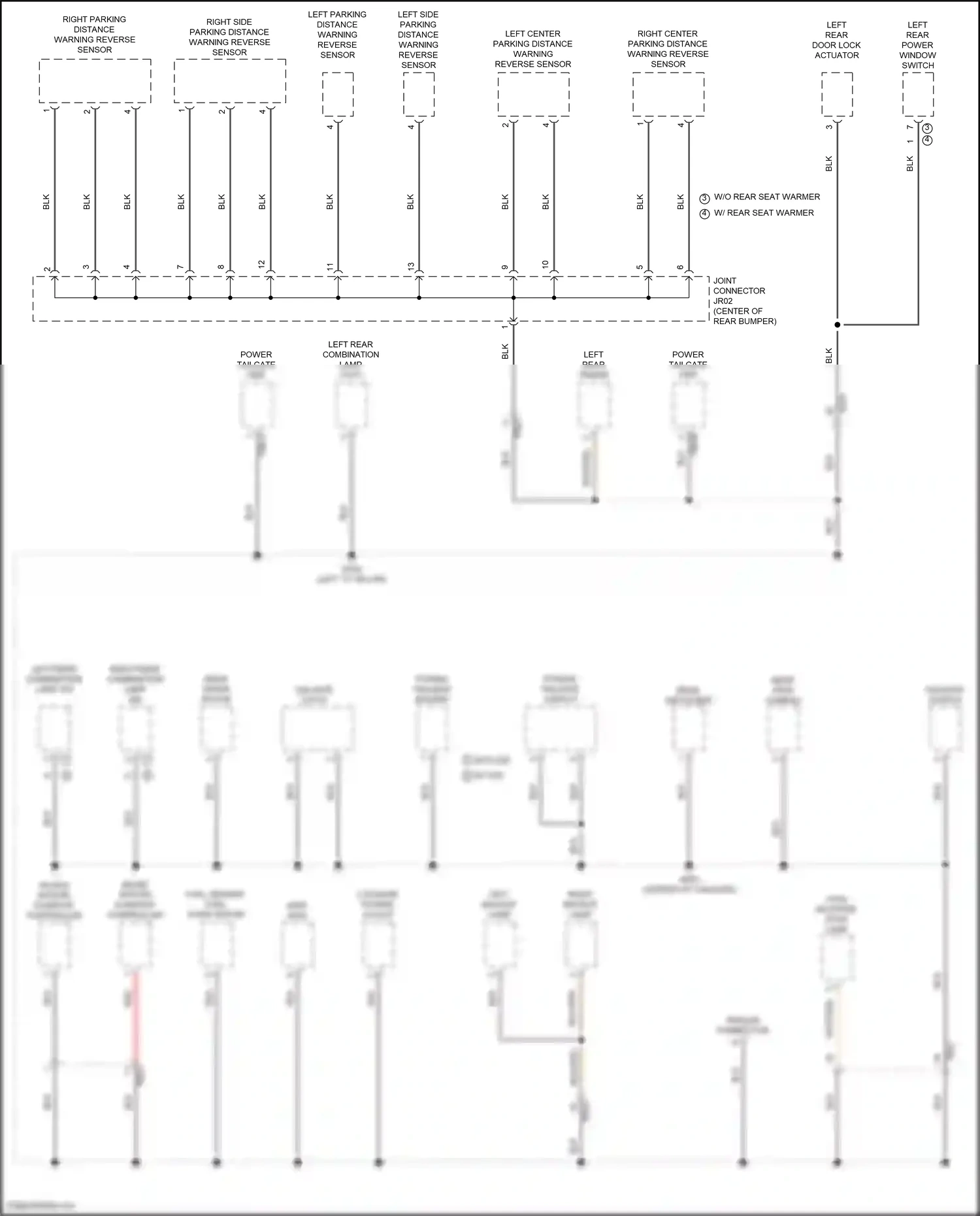 Hyundai Tucson IV (2020-2024) tailgate switch wiring diagram  (4 of 6)