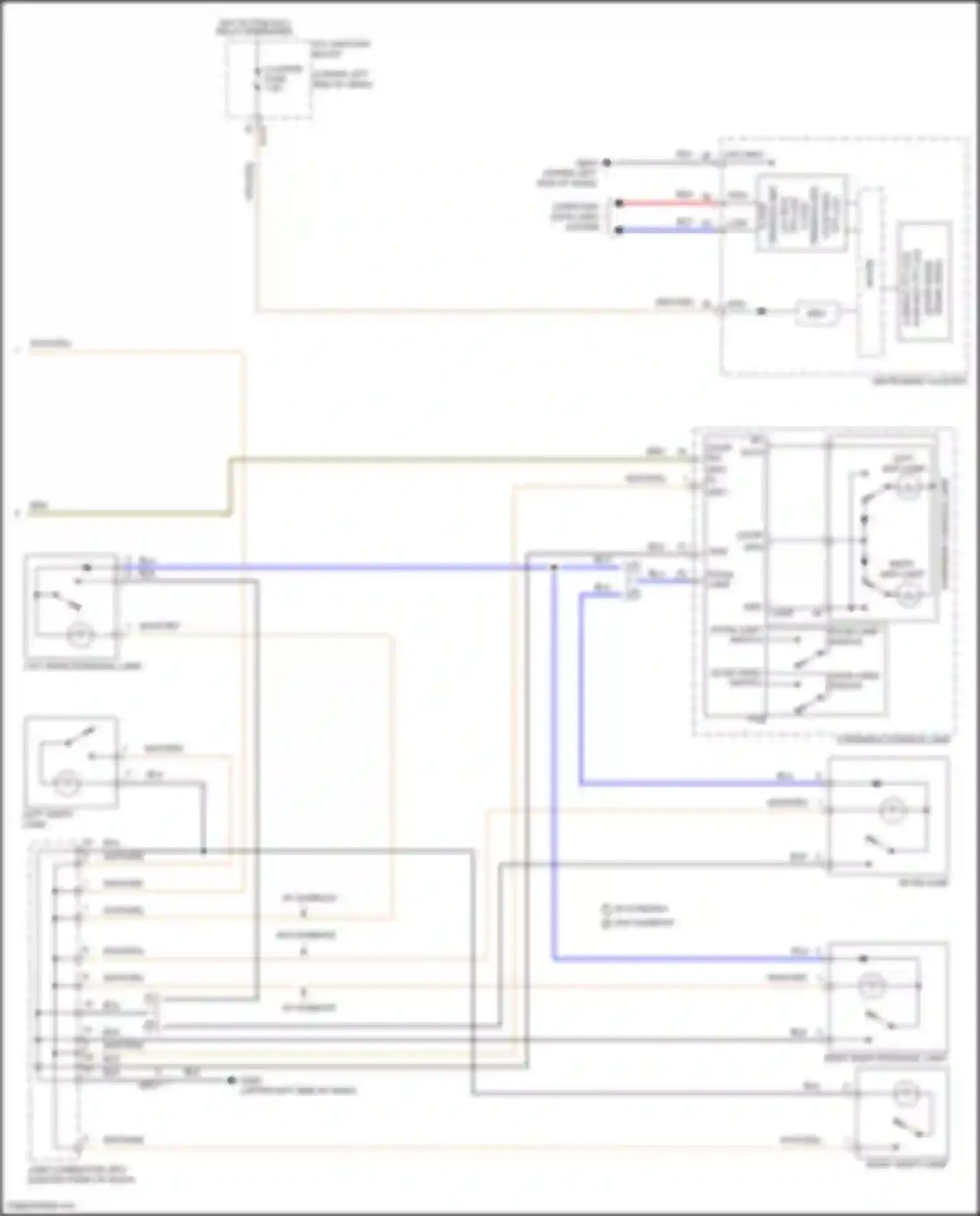 Wiring diagram trunk open for Hyundai Tucson IV (2020-2024) (1 of 2)