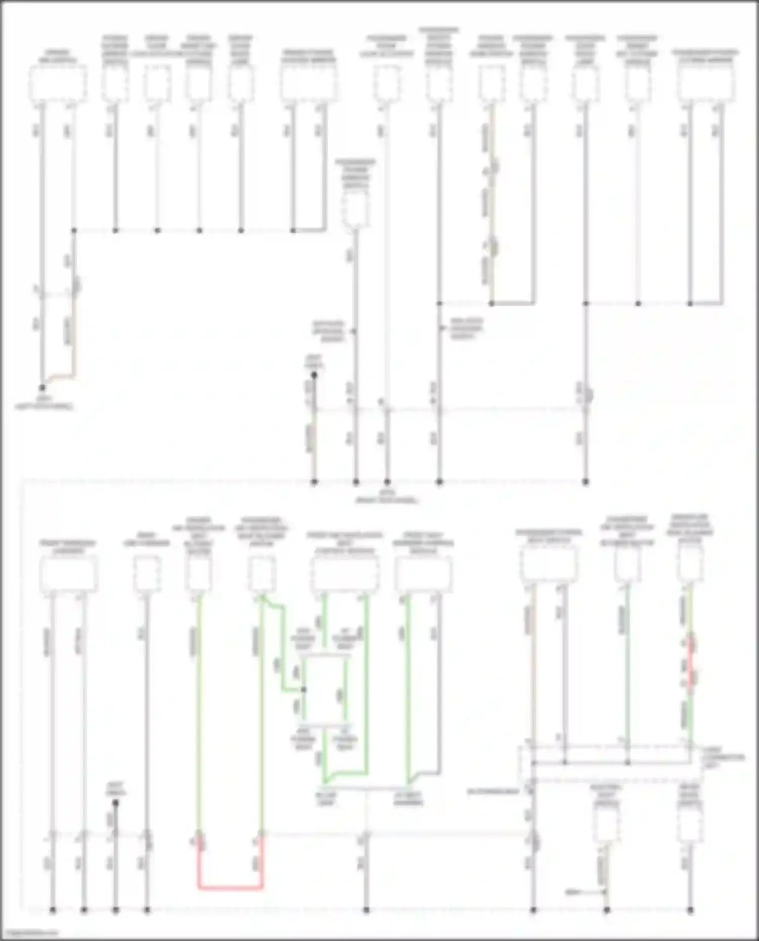 Wiring diagram w/o auto up/down, safety for Hyundai Tucson IV (2020-2024) (15 of 16)
