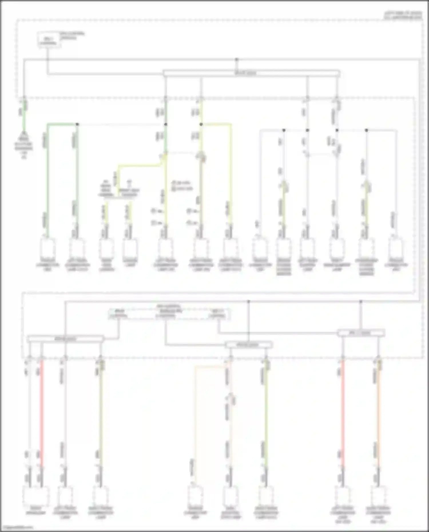 Wiring diagram w/o led for Hyundai Tucson IV (2020-2024) (1 of 13)