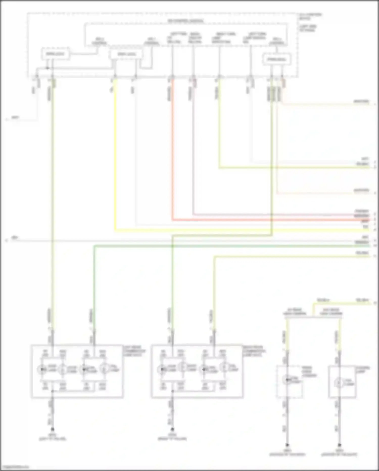 Wiring diagram w/o led for Hyundai Tucson IV (2020-2024) (9 of 13)