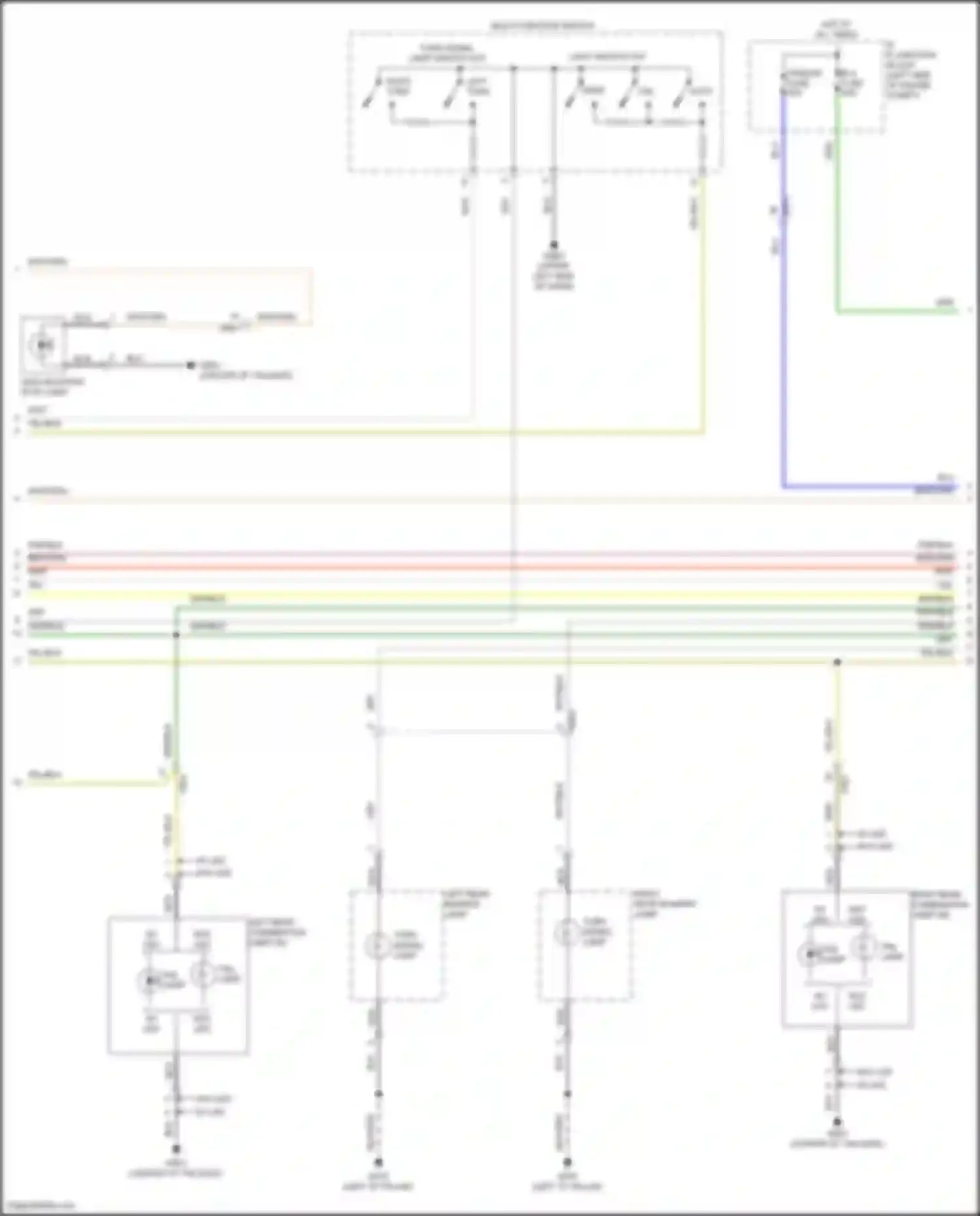 Wiring diagram w/o led for Hyundai Tucson IV (2020-2024) (10 of 13)