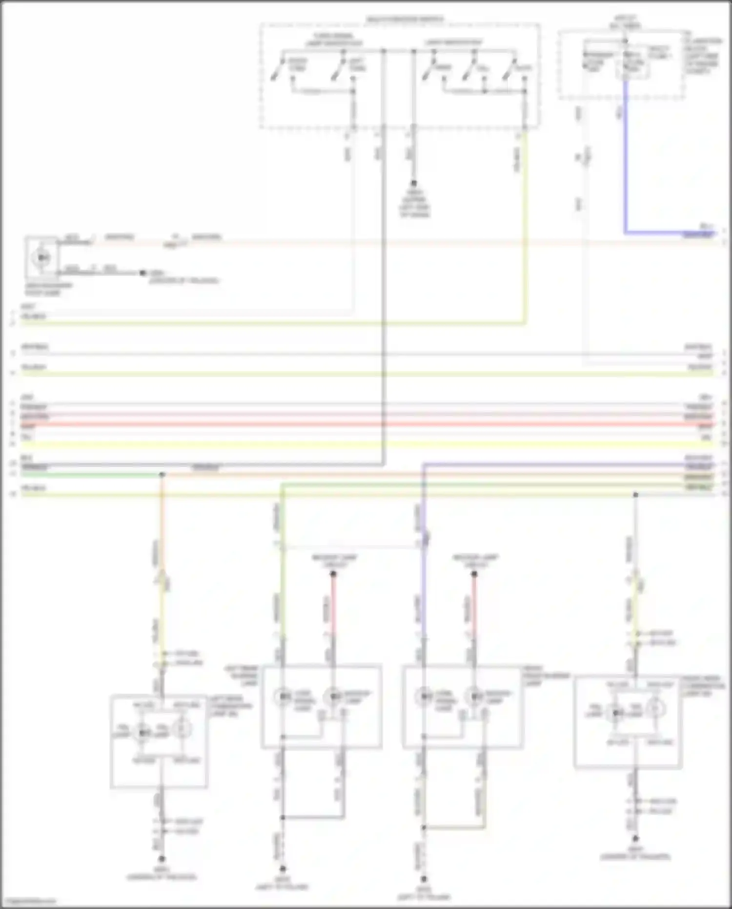 Wiring diagram w/o led for Hyundai Tucson IV (2020-2024) (8 of 13)