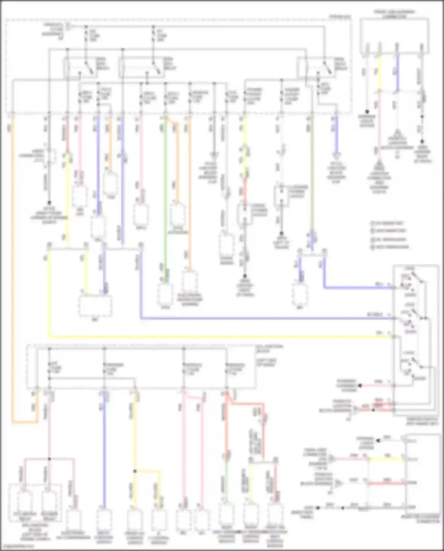 Wiring diagram w/o ventilation for Hyundai Tucson IV (2020-2024) (1 of 4)