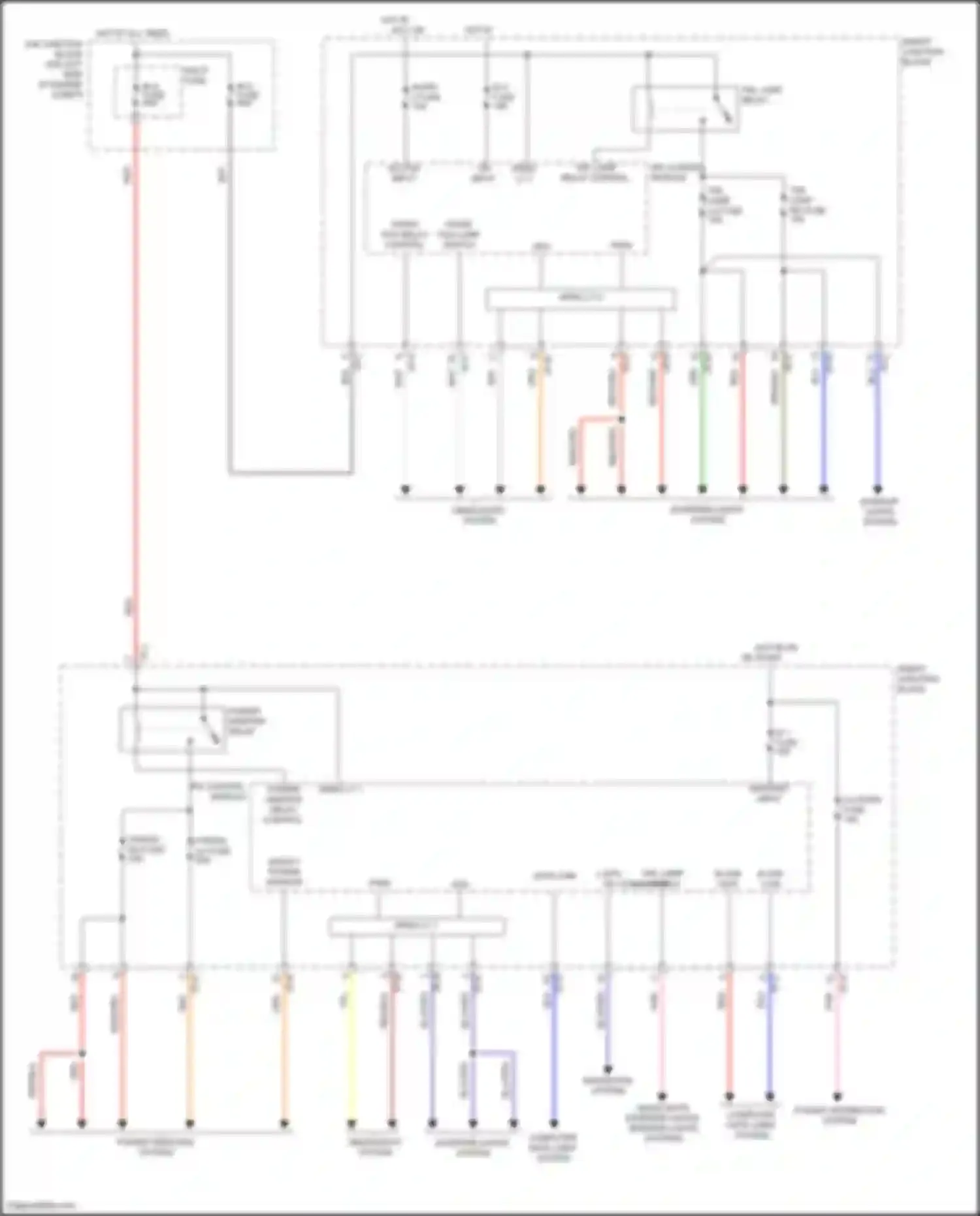 Veloster Hyundai I facelift (2015-2017): Body control modules circuit (1 of 3)
