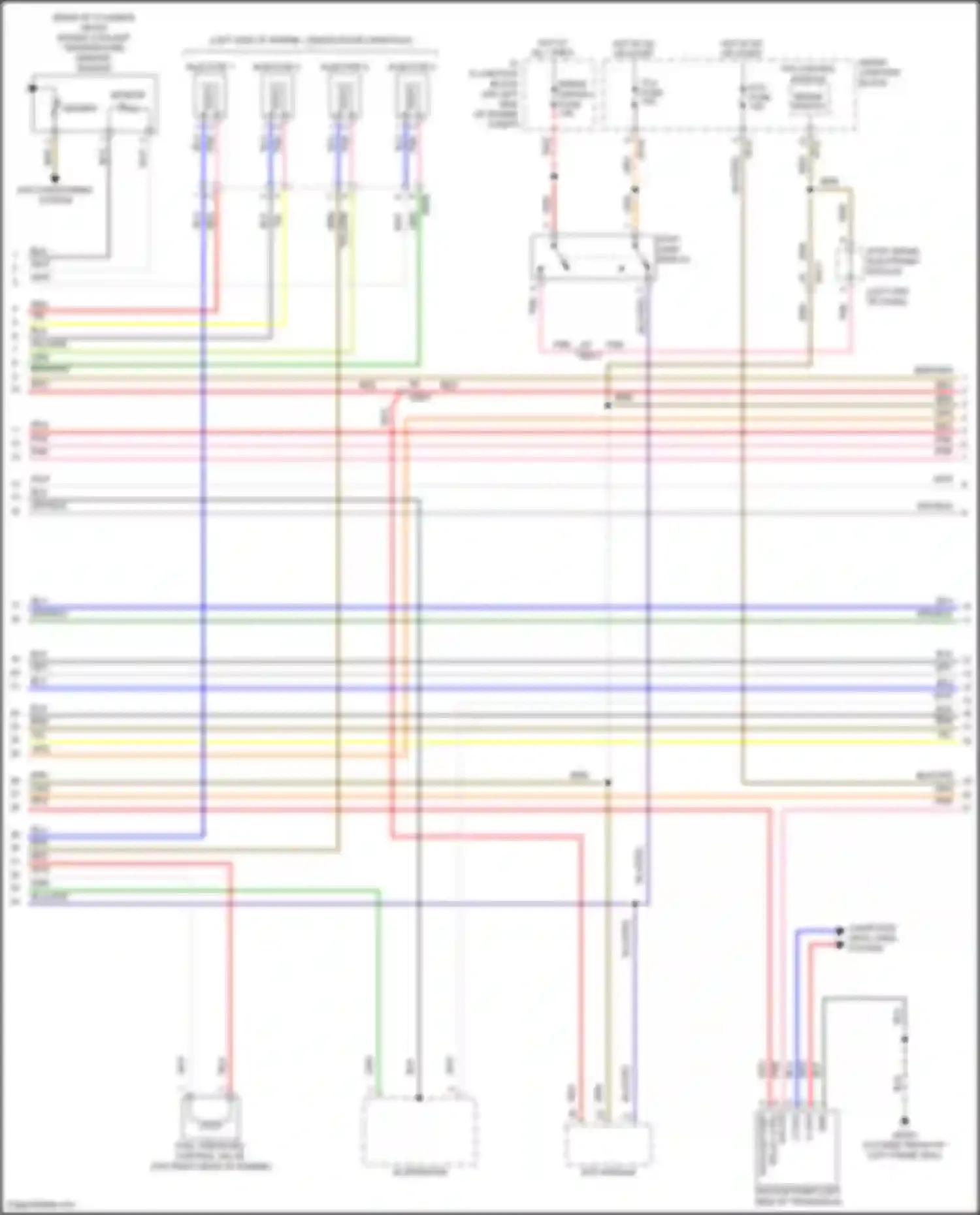 Veloster Hyundai I facelift (2015-2017): Wiring diagram engine performance 1.6l turbo, a/t (4 of 5)
