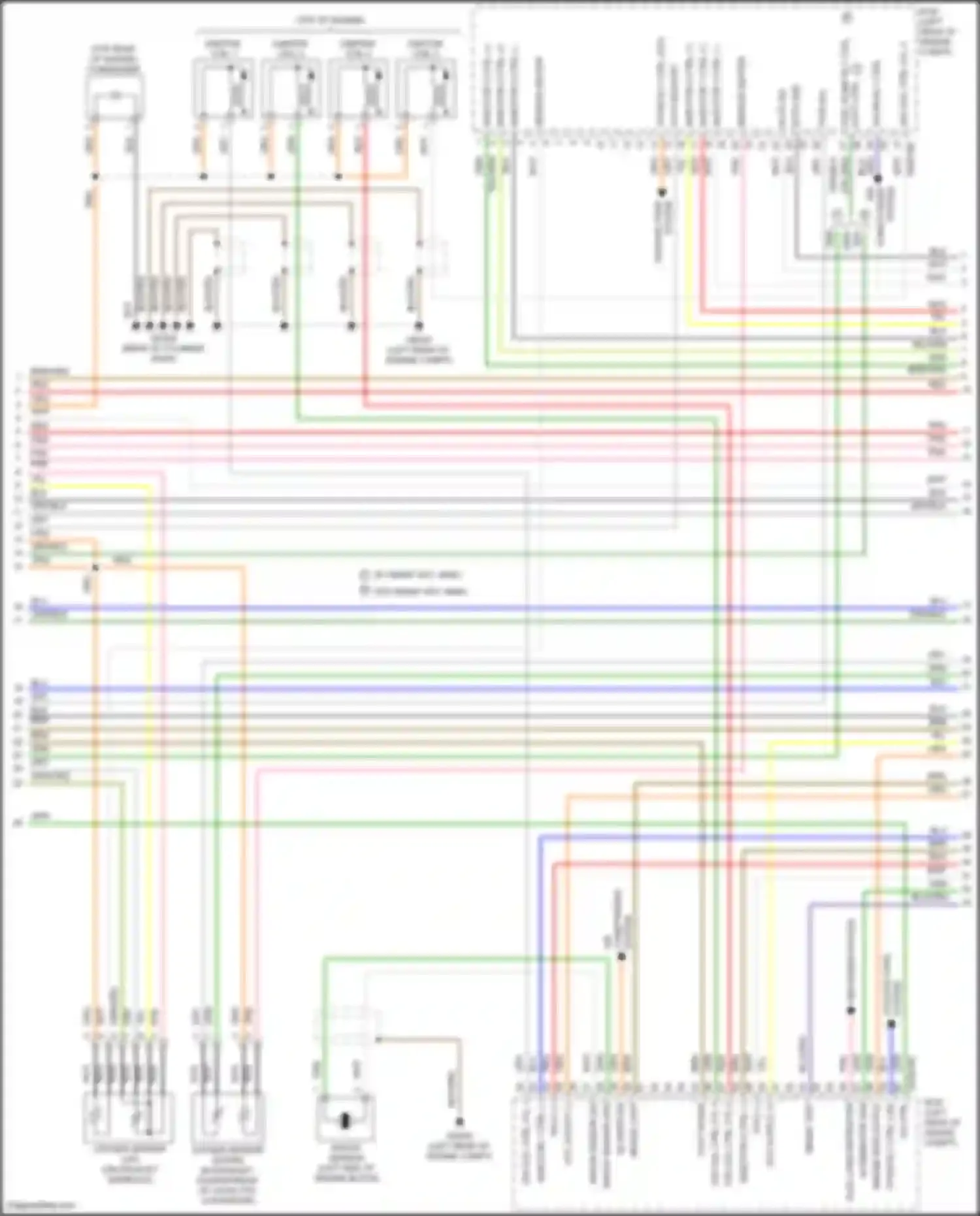 Veloster Hyundai I facelift (2015-2017): Wiring diagram engine performance 1.6l, w/ dct (3 of 5)