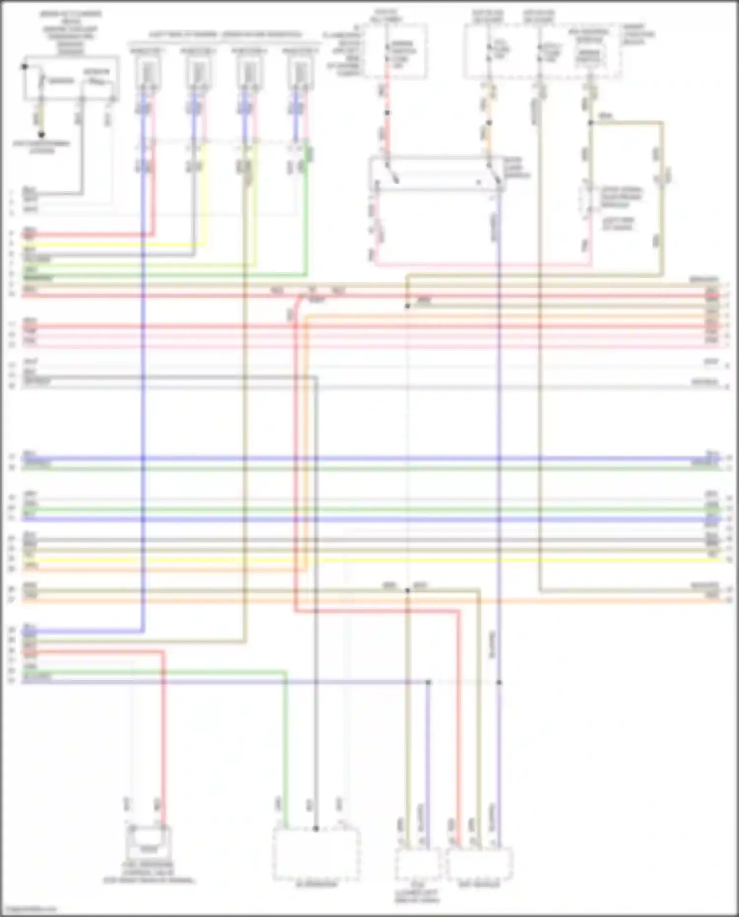 Veloster Hyundai I facelift (2015-2017): Wiring diagram engine performance 1.6l, w/ dct (4 of 5)