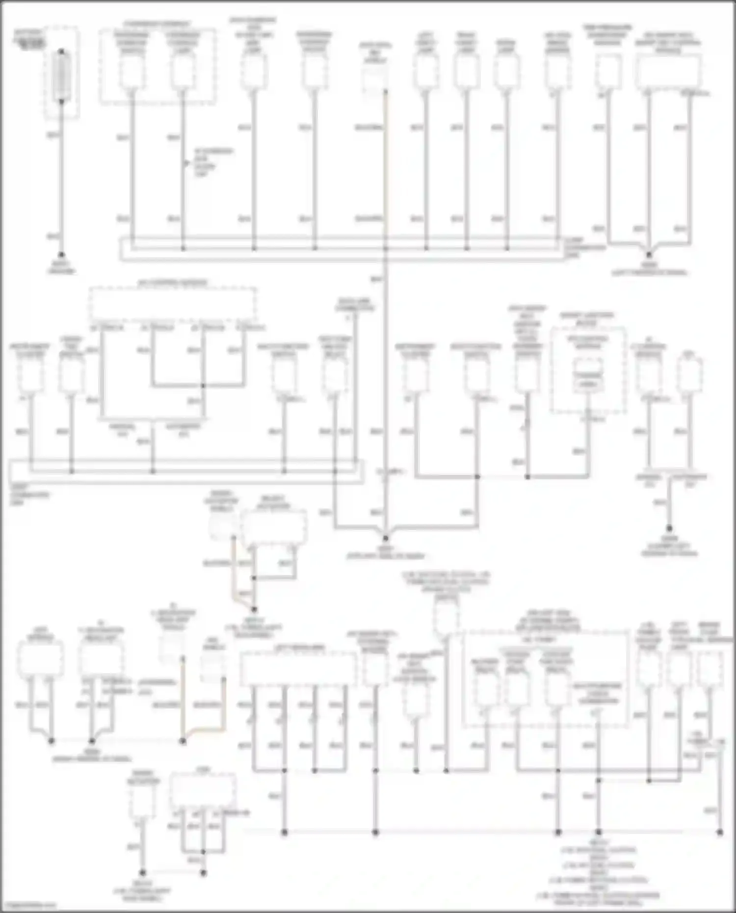 Veloster Hyundai I facelift (2015-2017): Ground distribution circuit (1 of 4)
