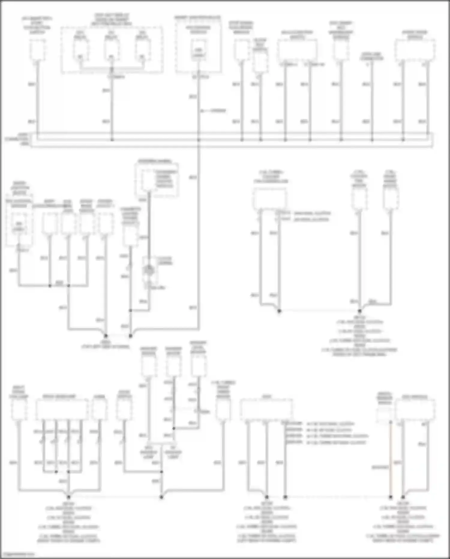 Veloster Hyundai I facelift (2015-2017): Ground distribution circuit (2 of 4)