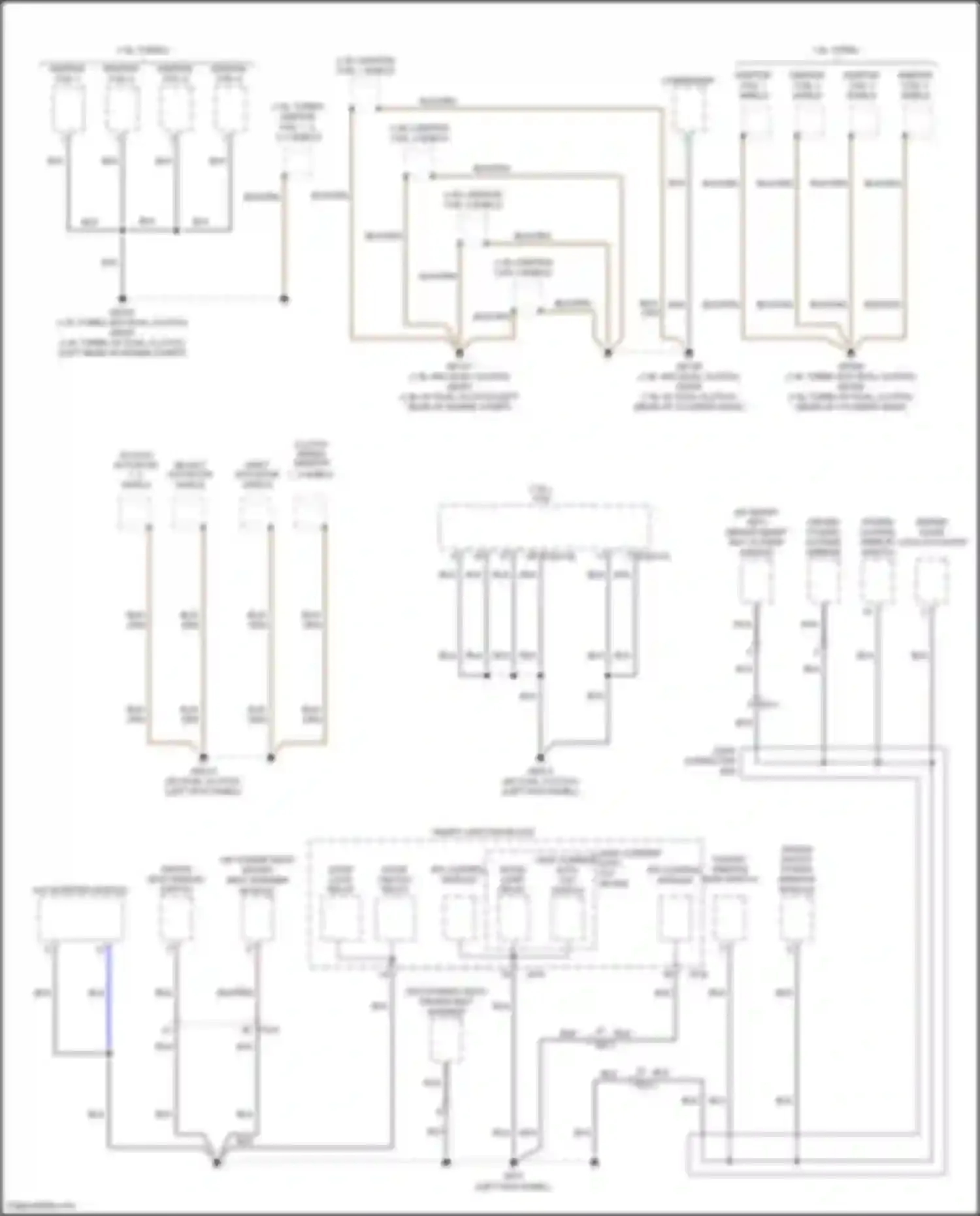Veloster Hyundai I facelift (2015-2017): Ground distribution circuit (3 of 4)