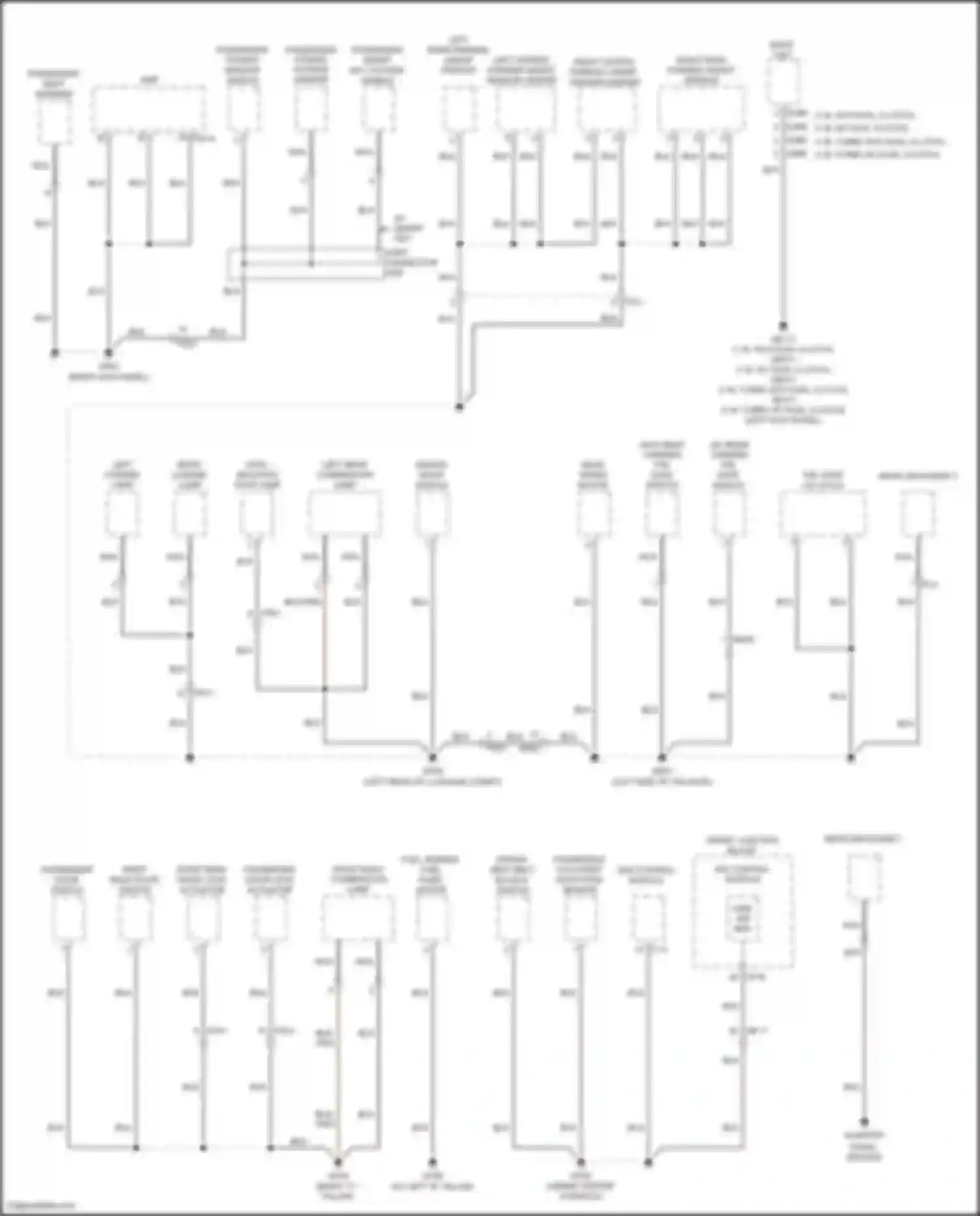 Veloster Hyundai I facelift (2015-2017): Ground distribution circuit (4 of 4)