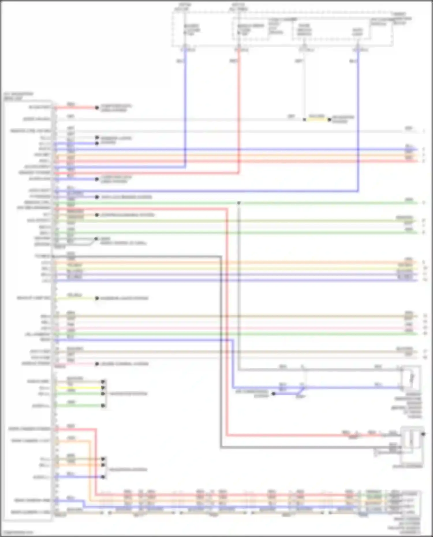 Veloster Hyundai I facelift (2015-2017): Navigation circuit, standard w/o amplifier (1 of 2)