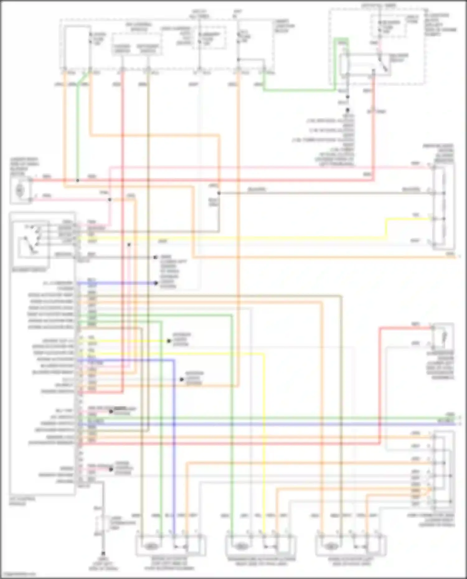 Wiring diagram a/c control module for Hyundai Veloster I facelift (2015-2017) (7 of 11)
