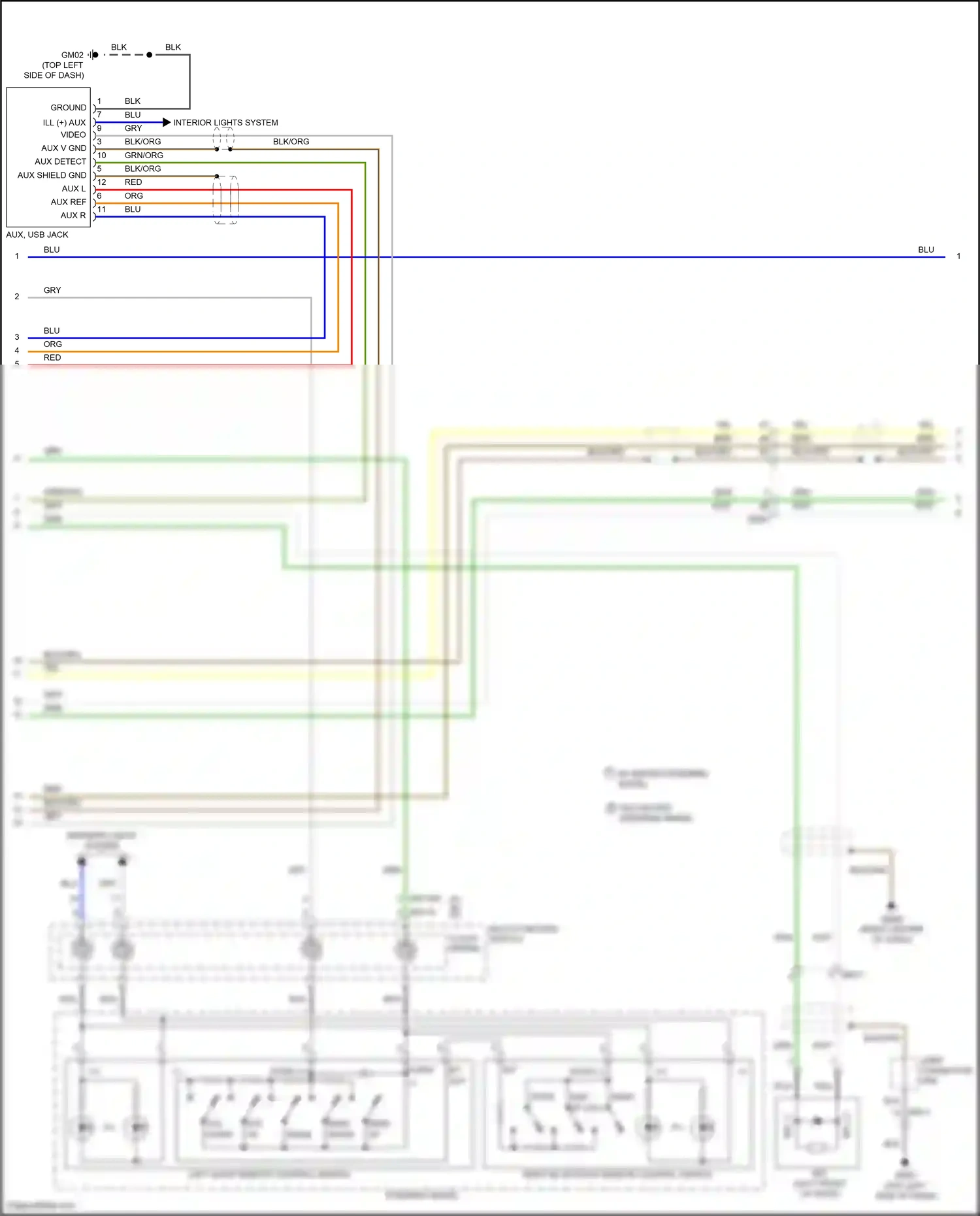 Wiring diagram aux ref for Hyundai Veloster I facelift (2015-2017) (2 of 8)