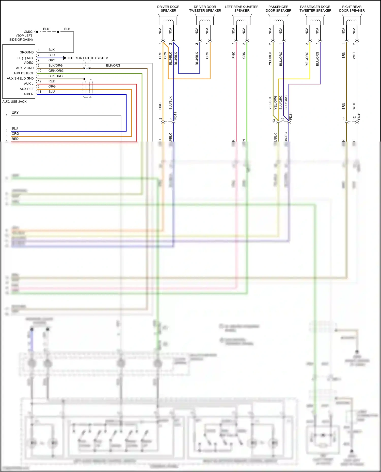 Wiring diagram aux ref for Hyundai Veloster I facelift (2015-2017) (4 of 8)