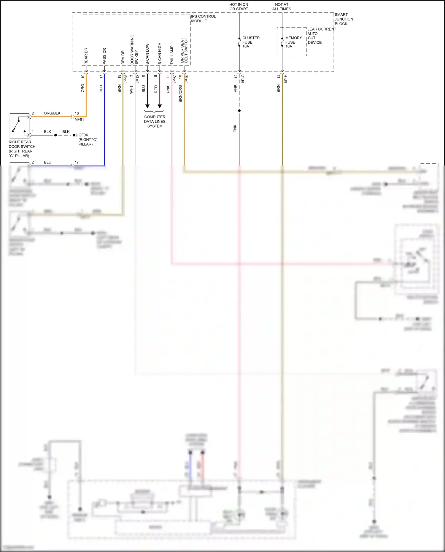 Wiring diagram blu for Hyundai Veloster I facelift (2015-2017) (11 of 102)