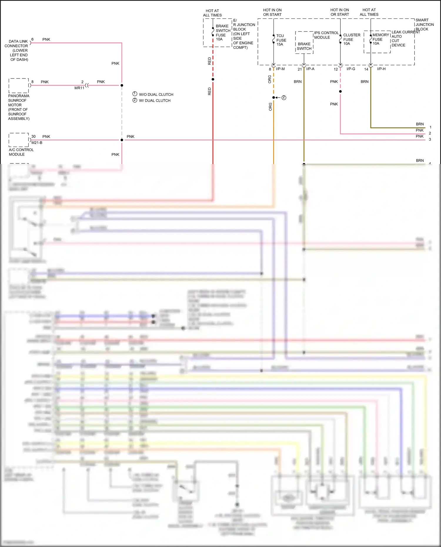 Hyundai Veloster I facelift (2015-2017) data link connector wiring diagram  (1 of 4)