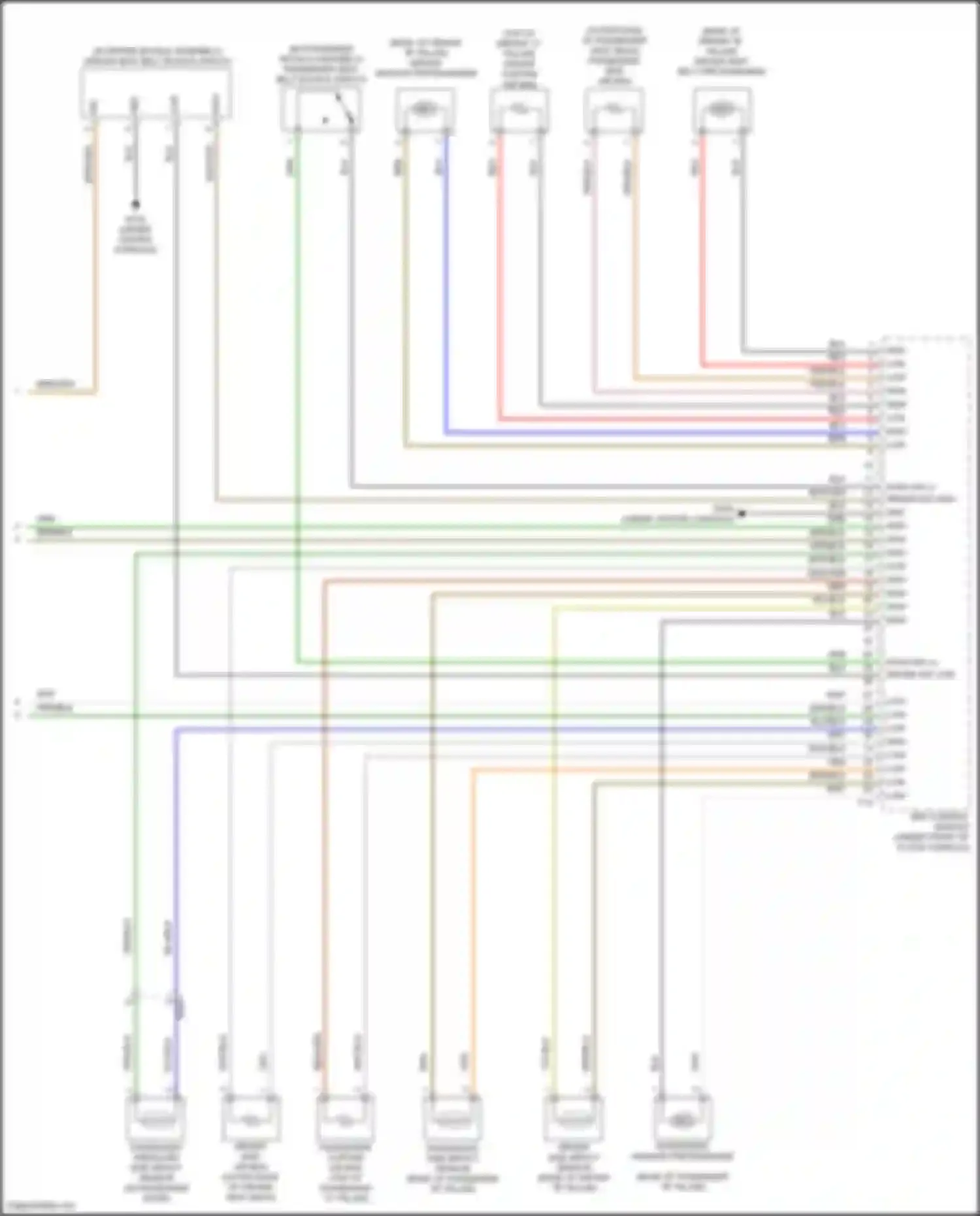 Wiring diagram driver side impact sensor for Hyundai Veloster I facelift (2015-2017) (1 of 1)