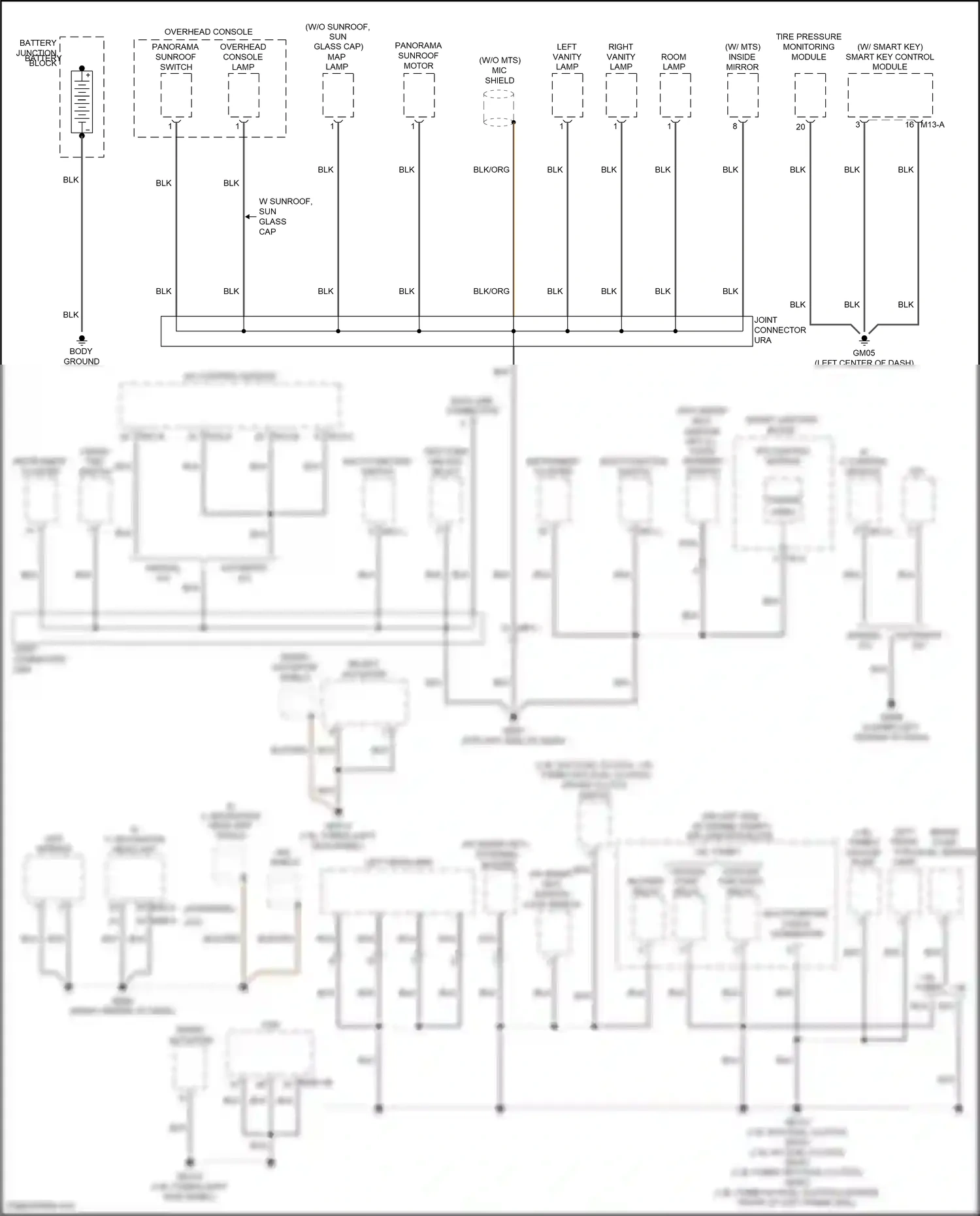 Wiring diagram external buzzer for Hyundai Veloster I facelift (2015-2017) (1 of 3)