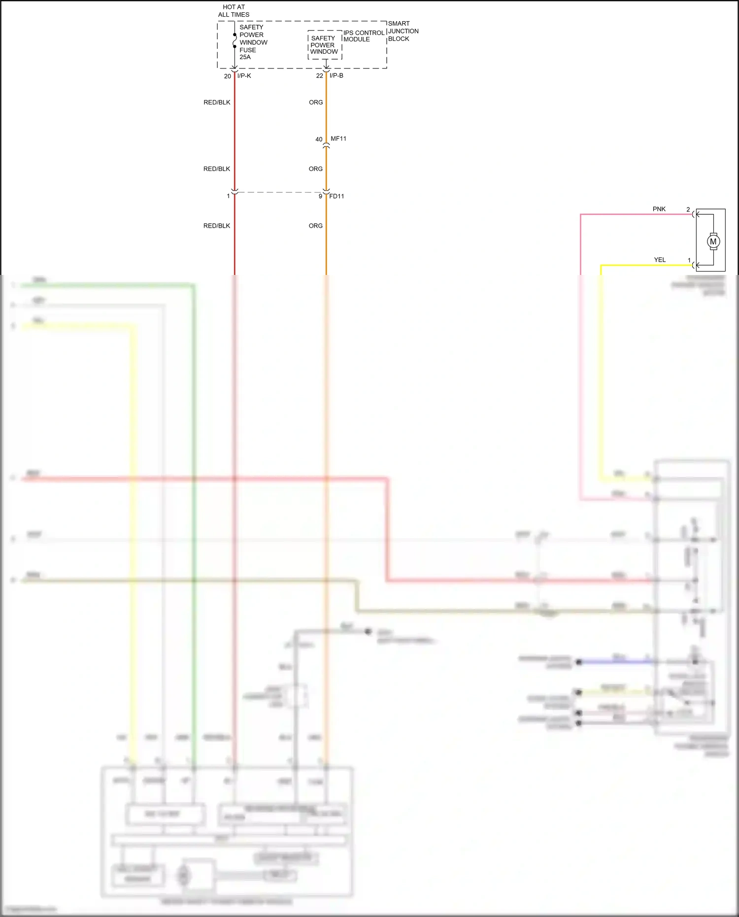 Wiring diagram hall effect for Hyundai Veloster I facelift (2015-2017) (1 of 1)