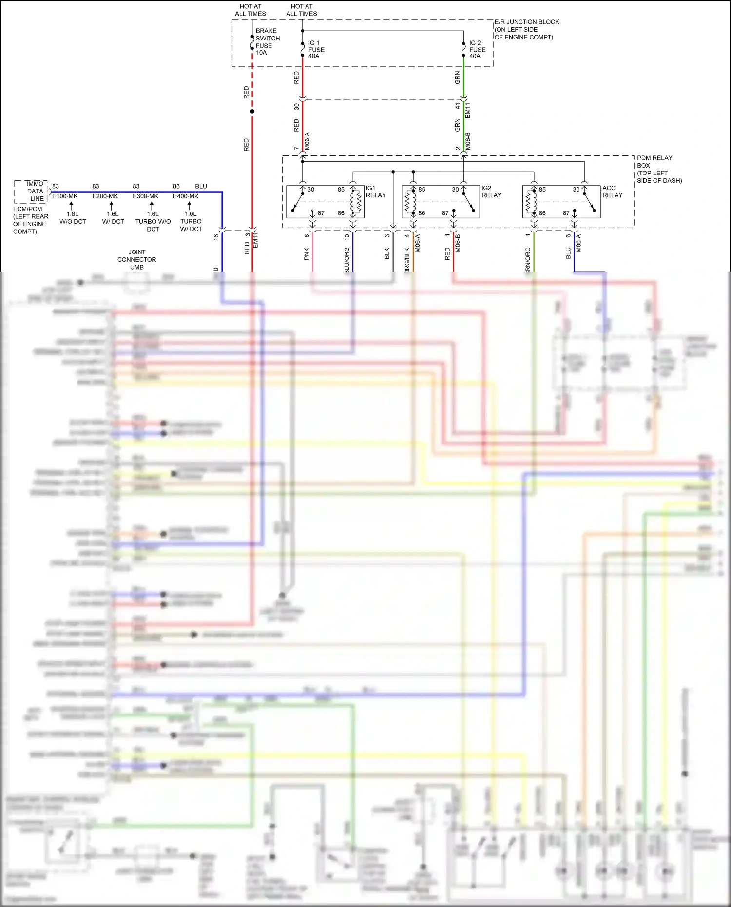 Hyundai Veloster I facelift (2015-2017) ignition lock switch wiring diagram  (6 of 6)
