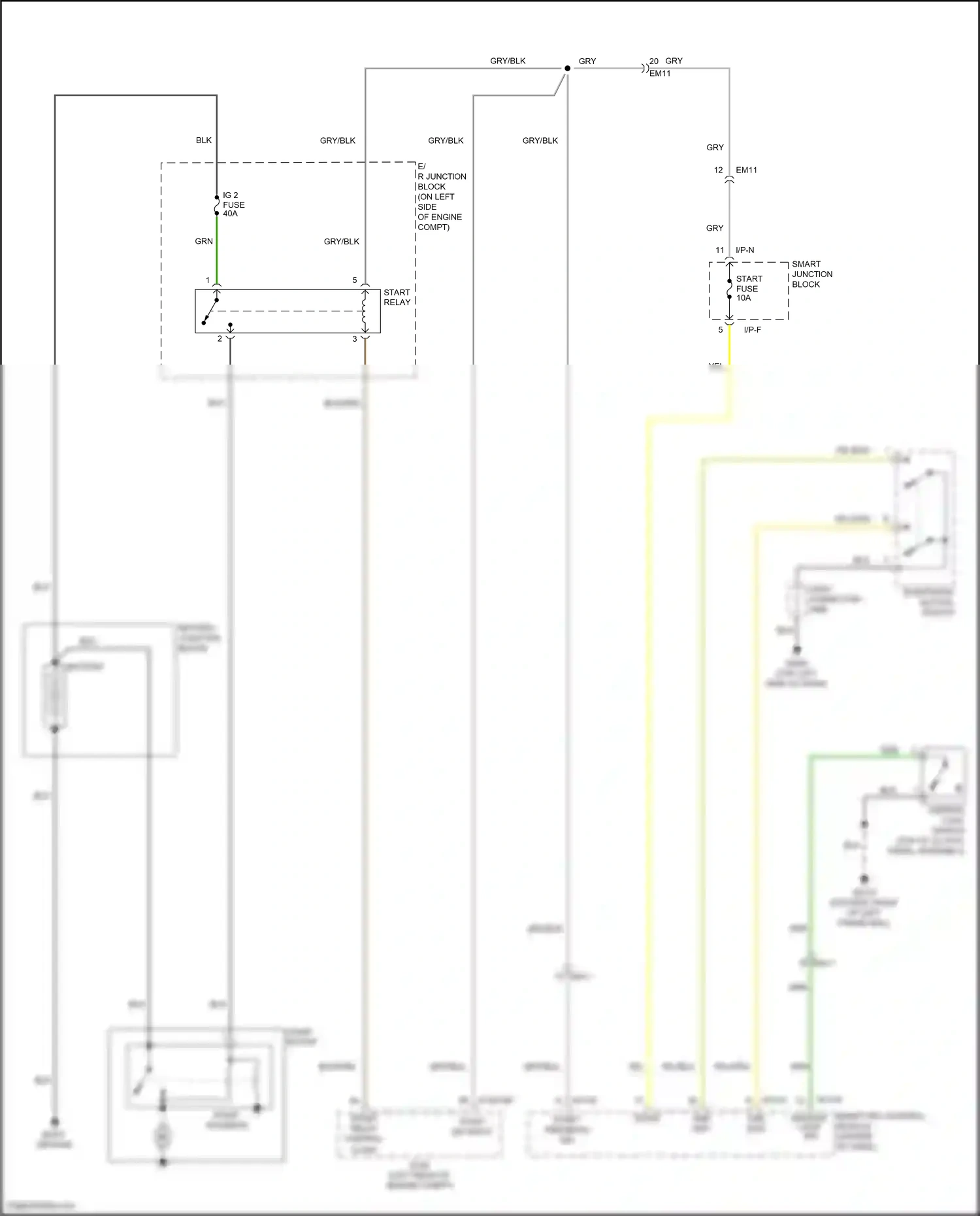 Hyundai Veloster I facelift (2015-2017) ignition lock switch wiring diagram  (2 of 6)