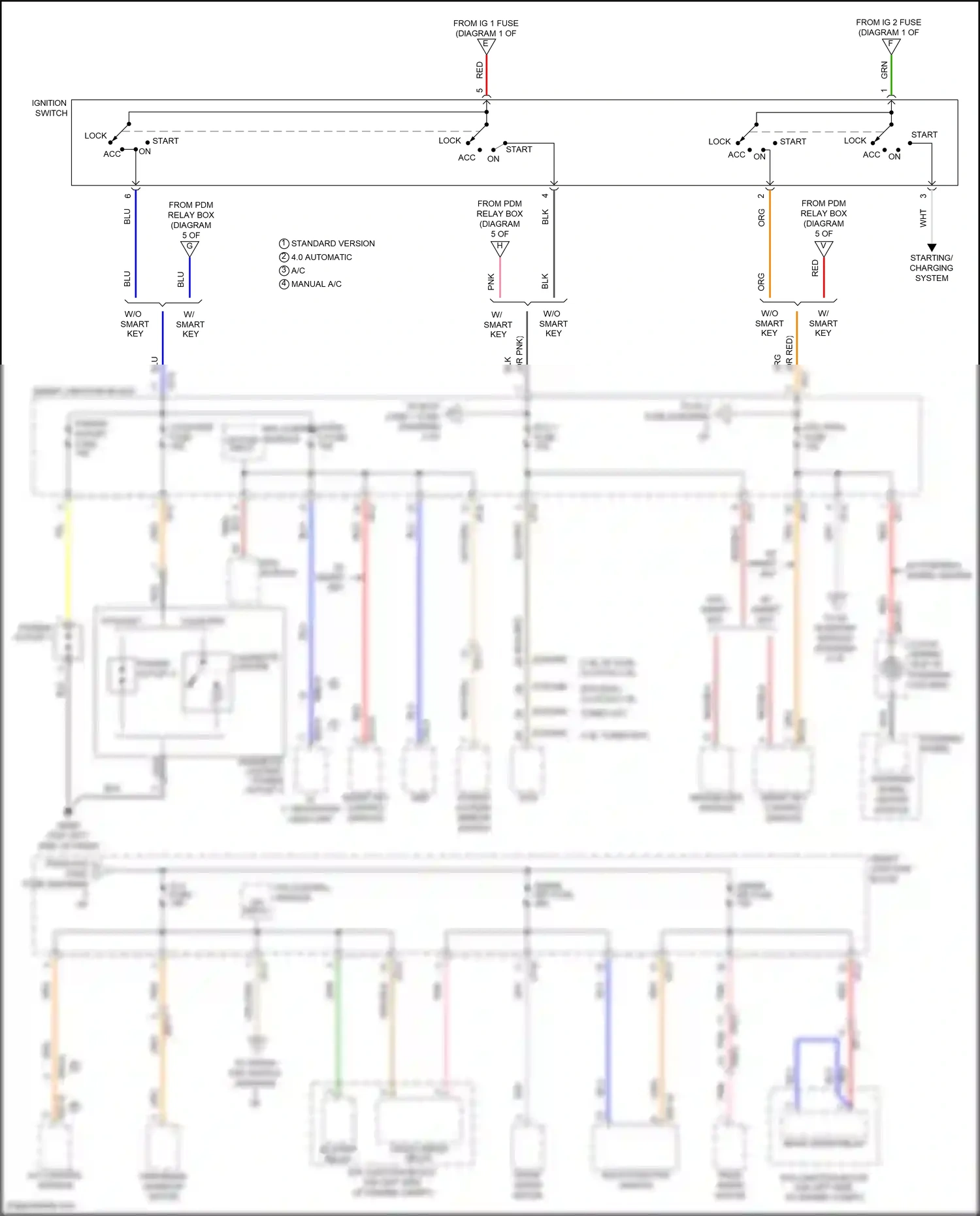 Wiring diagram ignition switch for Hyundai Veloster I facelift (2015-2017) (5 of 5)
