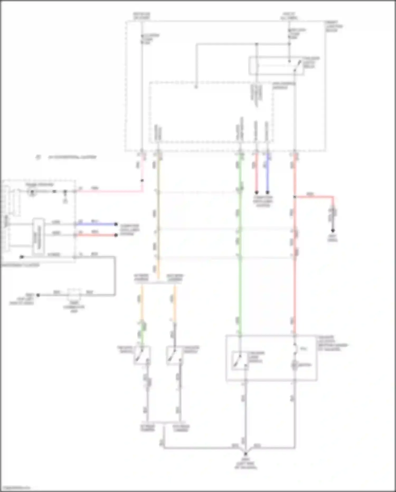 Wiring diagram instrument cluster for Hyundai Veloster I facelift (2015-2017) (8 of 29)