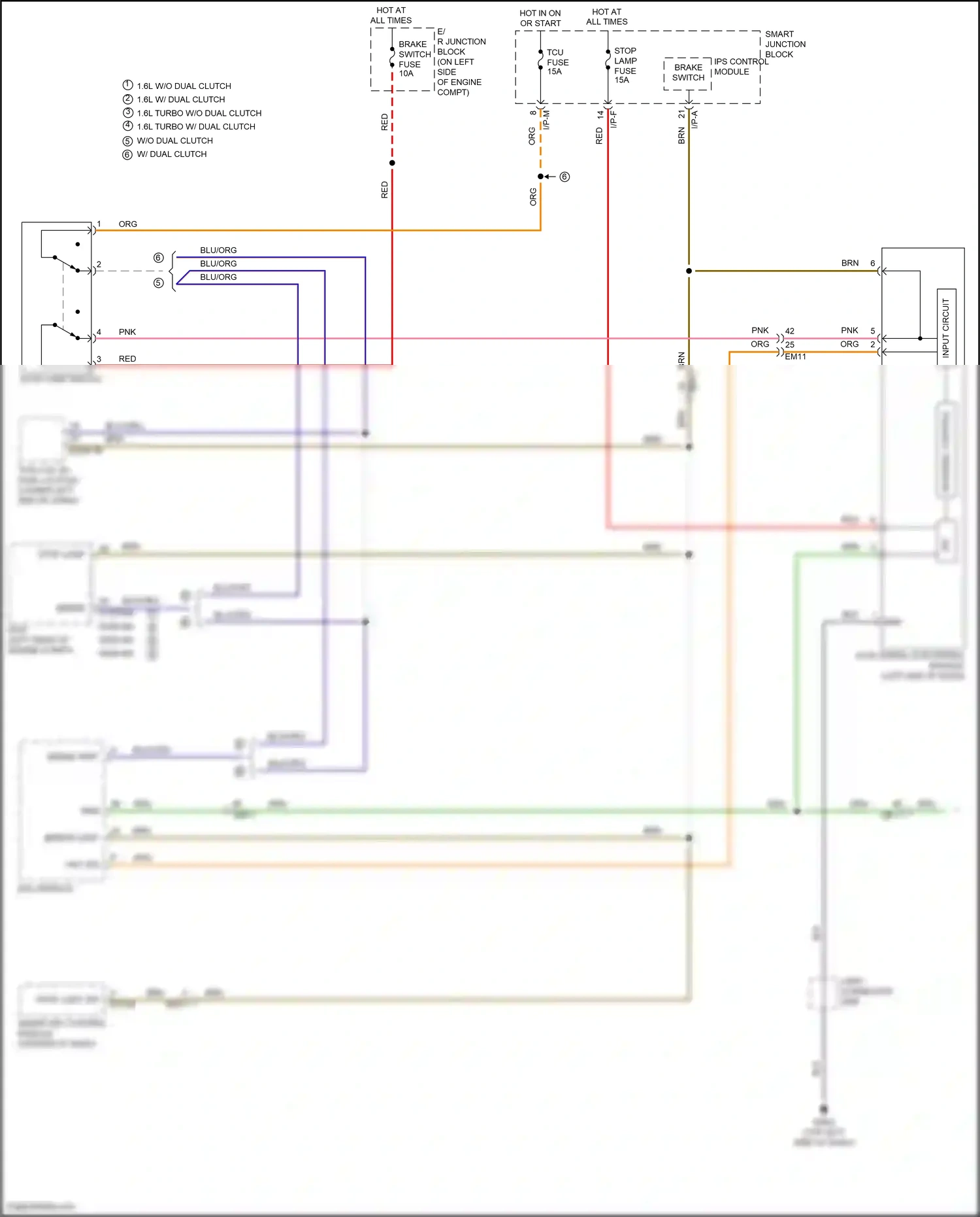 Wiring diagram internal control for Hyundai Veloster I facelift (2015-2017) (2 of 2)