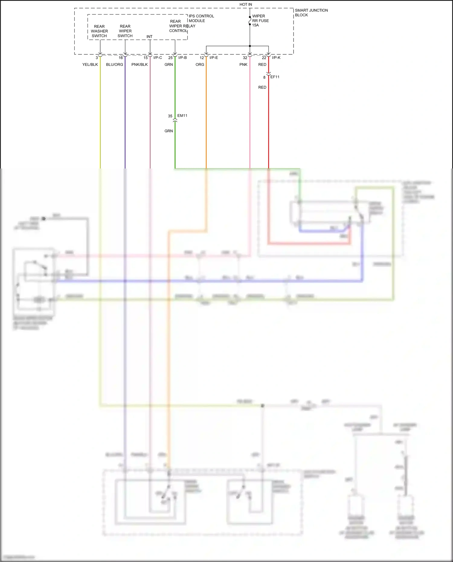 Wiring diagram i/p-e for Hyundai Veloster I facelift (2015-2017) (20 of 21)