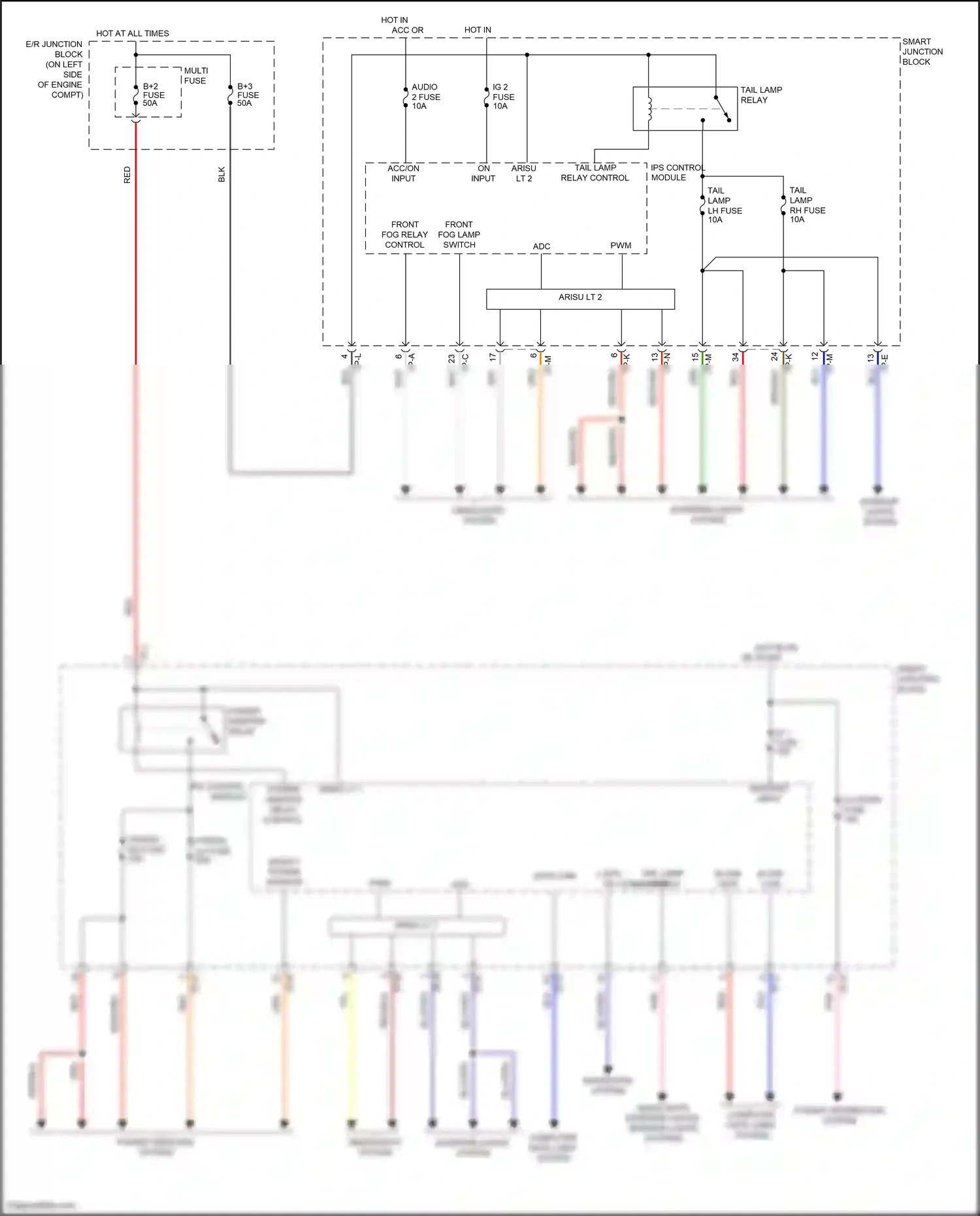Wiring diagram i/p-e for Hyundai Veloster I facelift (2015-2017) (1 of 21)