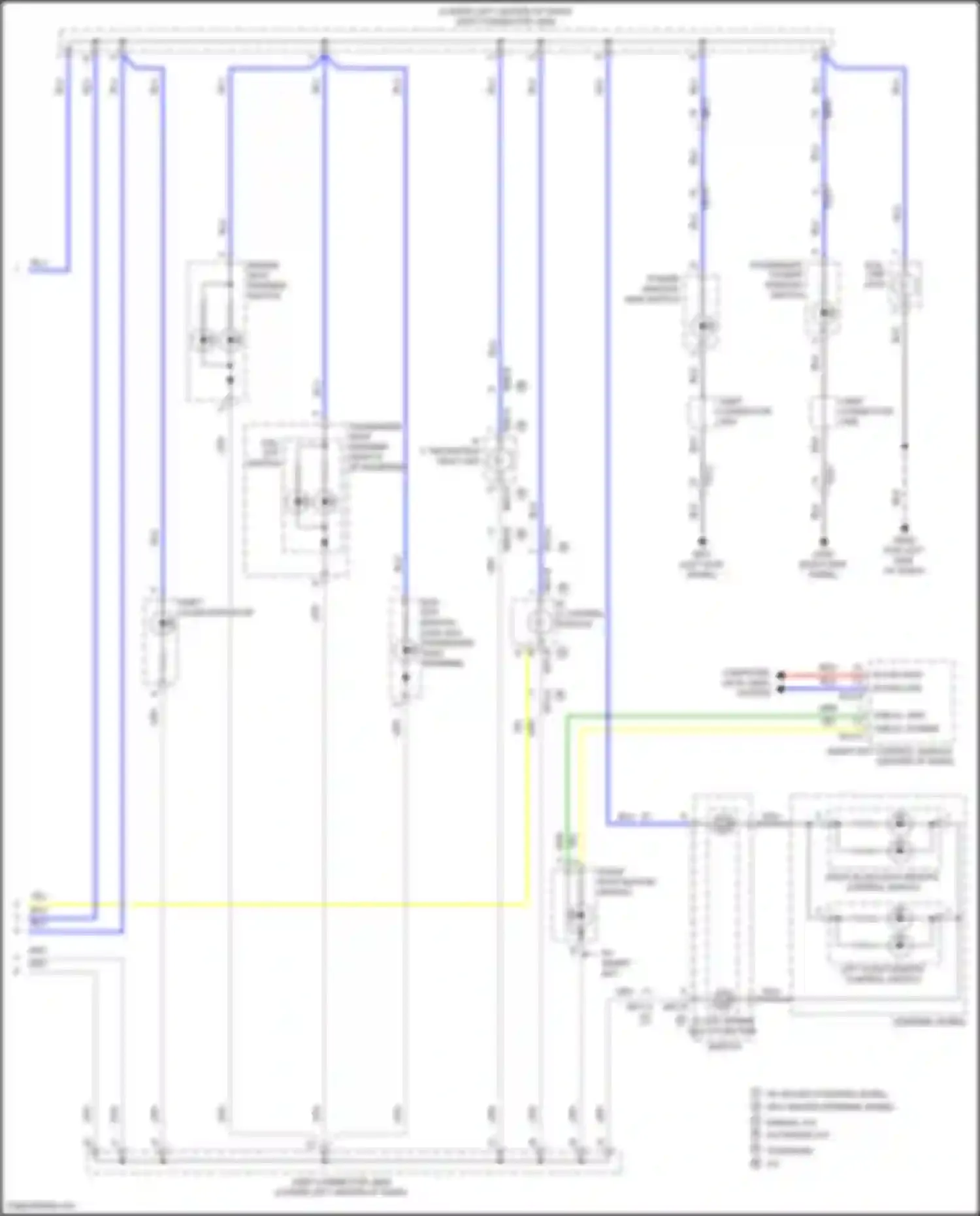 Wiring diagram left audio remote control switch for Hyundai Veloster I facelift (2015-2017) (1 of 7)