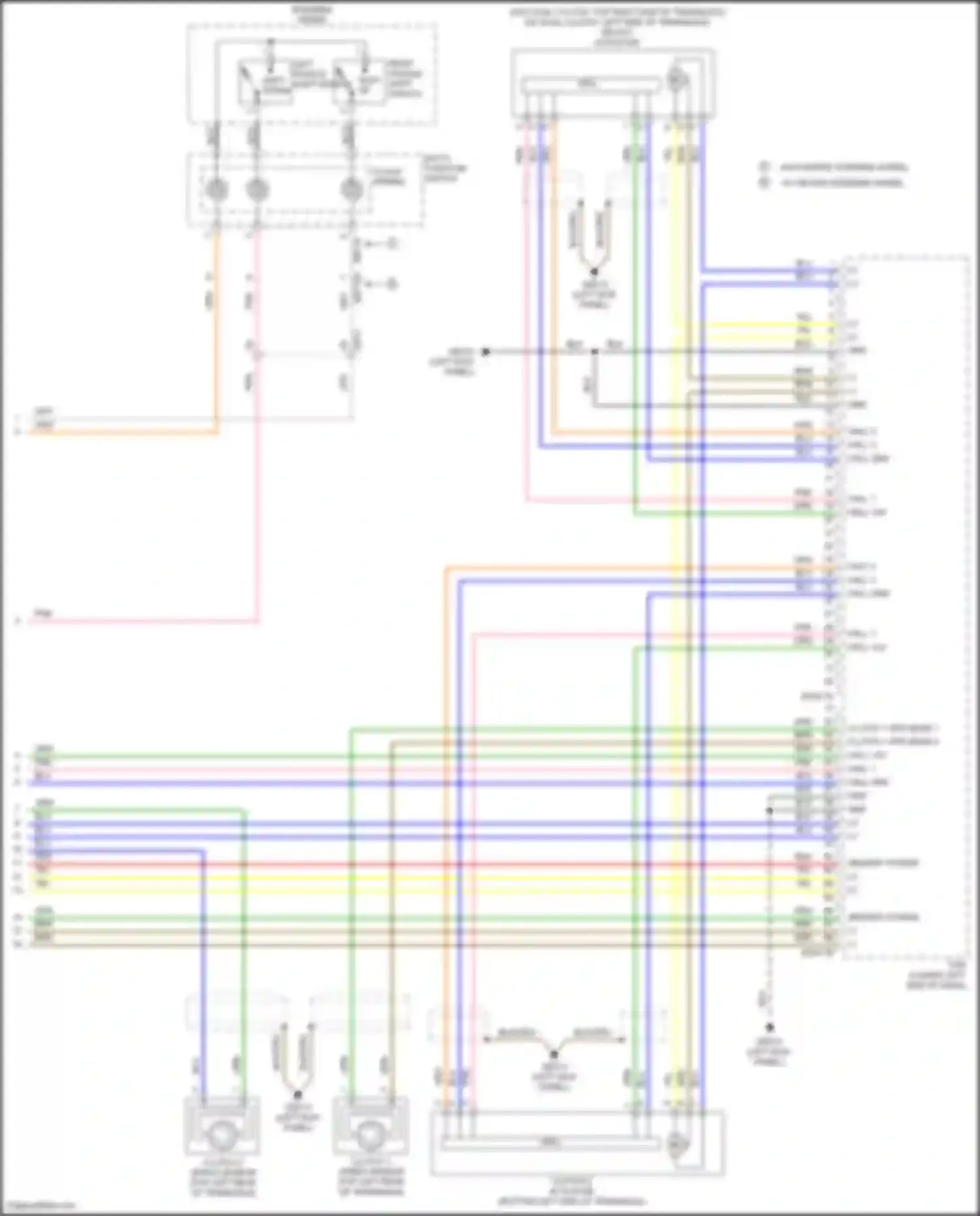 Wiring diagram multi- function switch for Hyundai Veloster I facelift (2015-2017) (11 of 17)