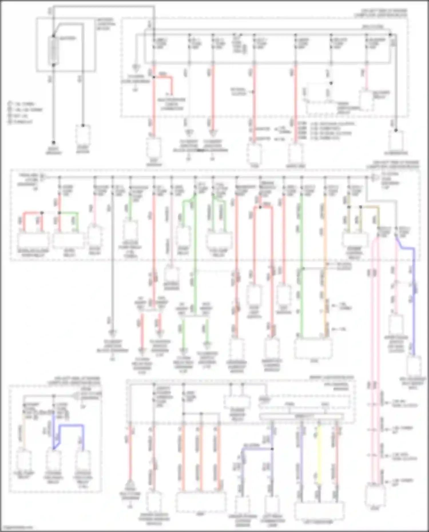Wiring diagram power window relay for Hyundai Veloster I facelift (2015-2017) (2 of 4)