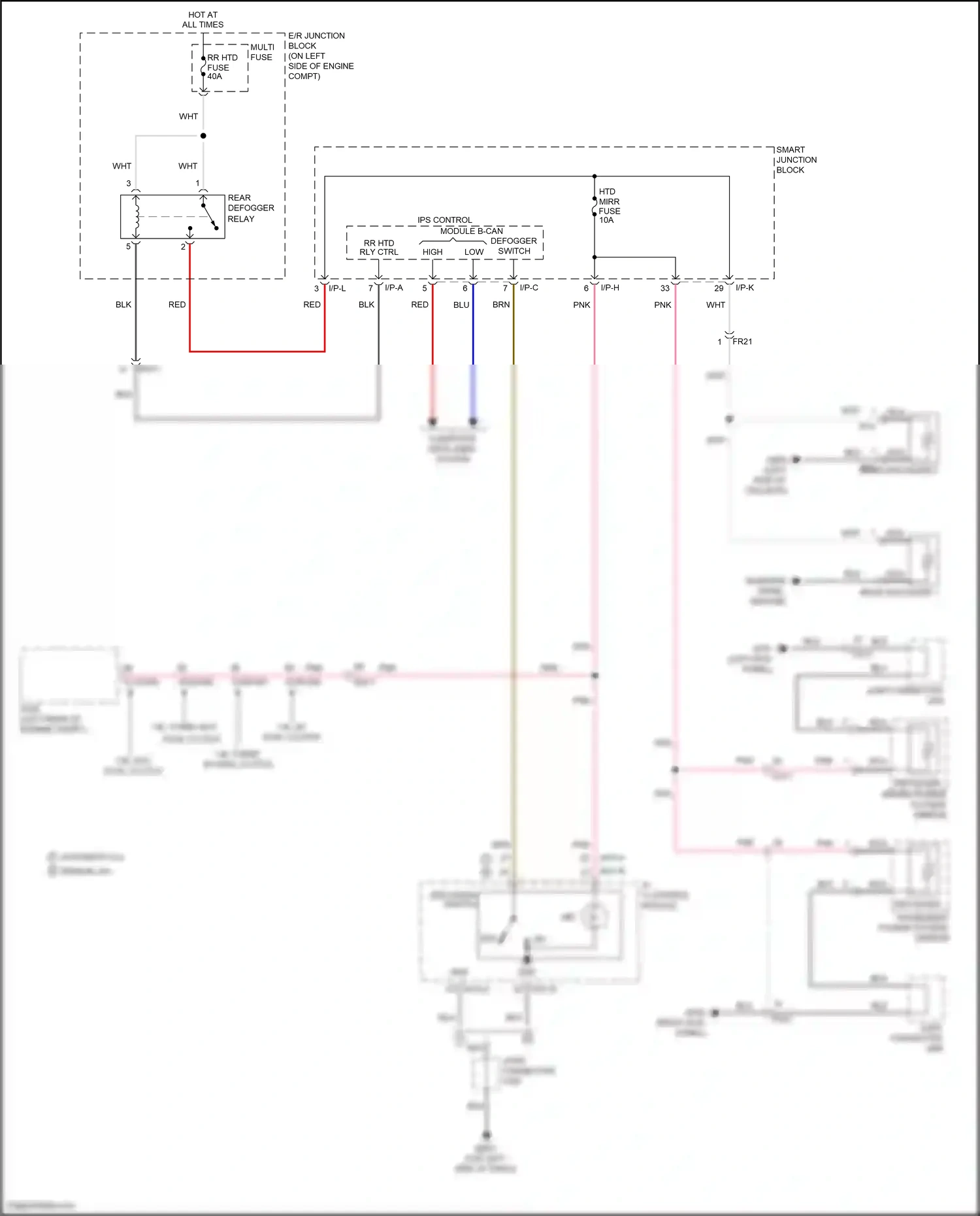 Wiring diagram quarter panel ground for Hyundai Veloster I facelift (2015-2017) (1 of 2)