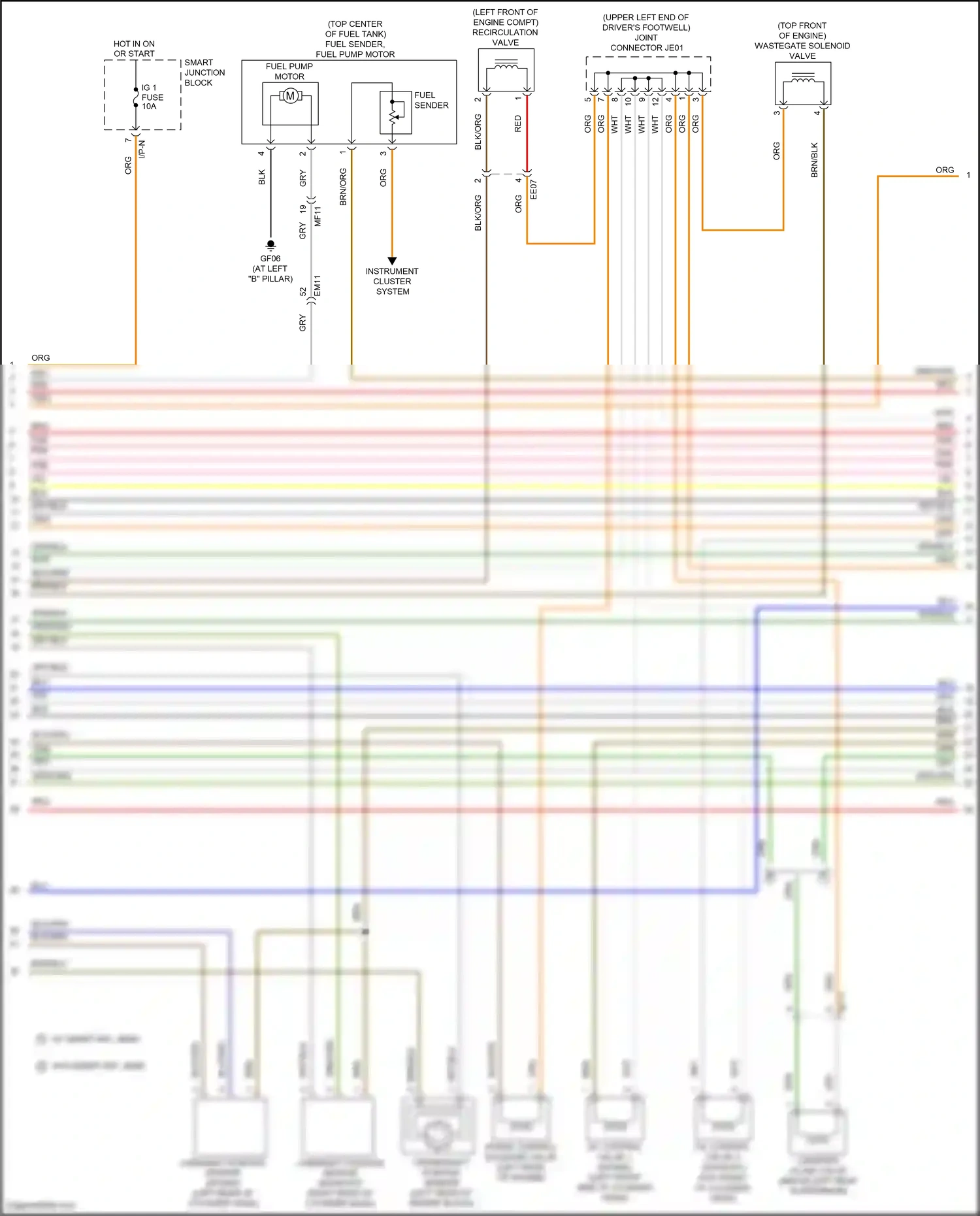 Wiring diagram recirculation valve for Hyundai Veloster I facelift (2015-2017) (1 of 2)
