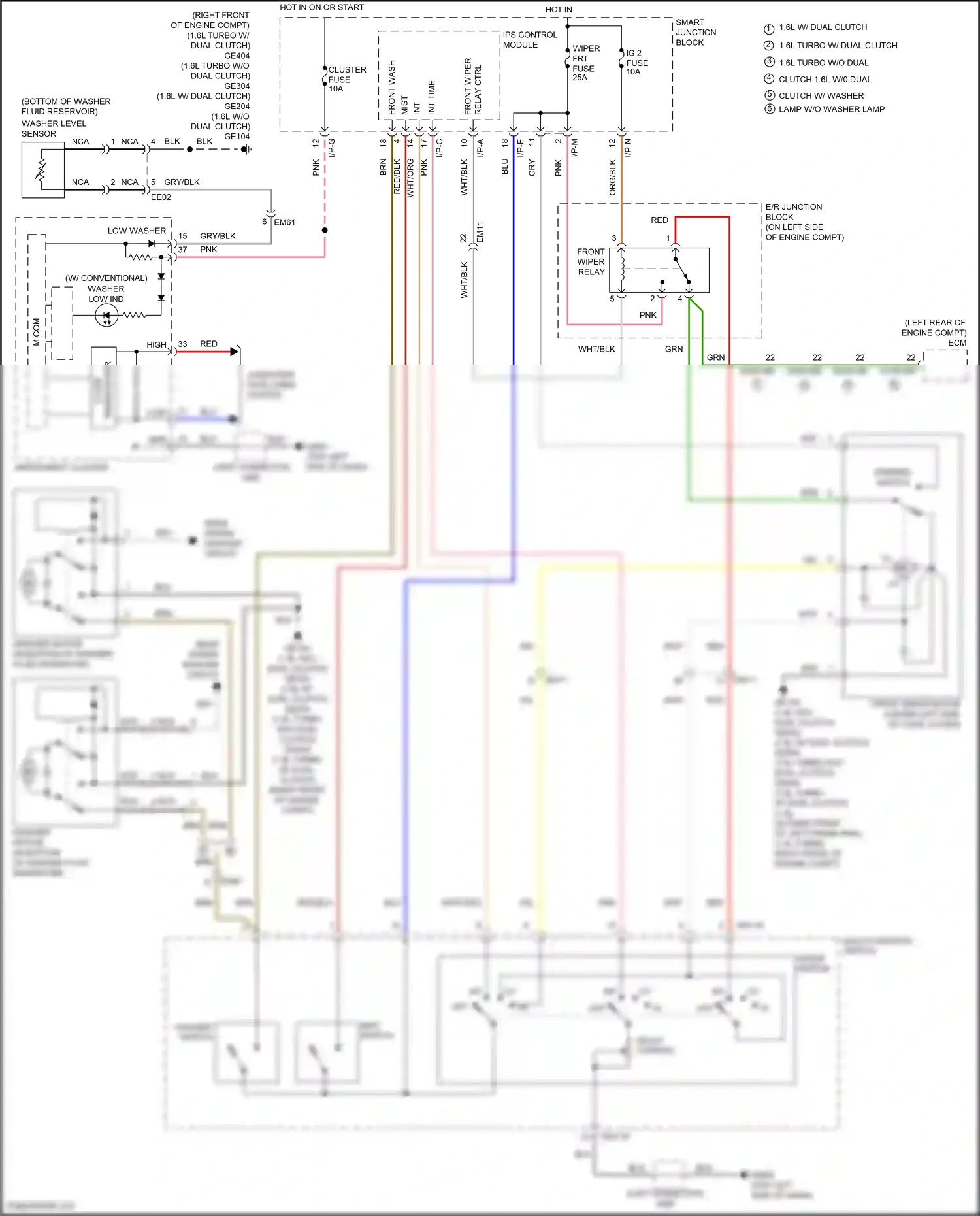 Hyundai Veloster I facelift (2015-2017) relay ctrl wiring diagram  (1 of 2)