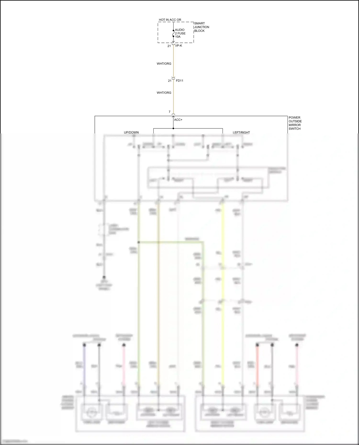 Wiring diagram right left for Hyundai Veloster I facelift (2015-2017) (1 of 1)