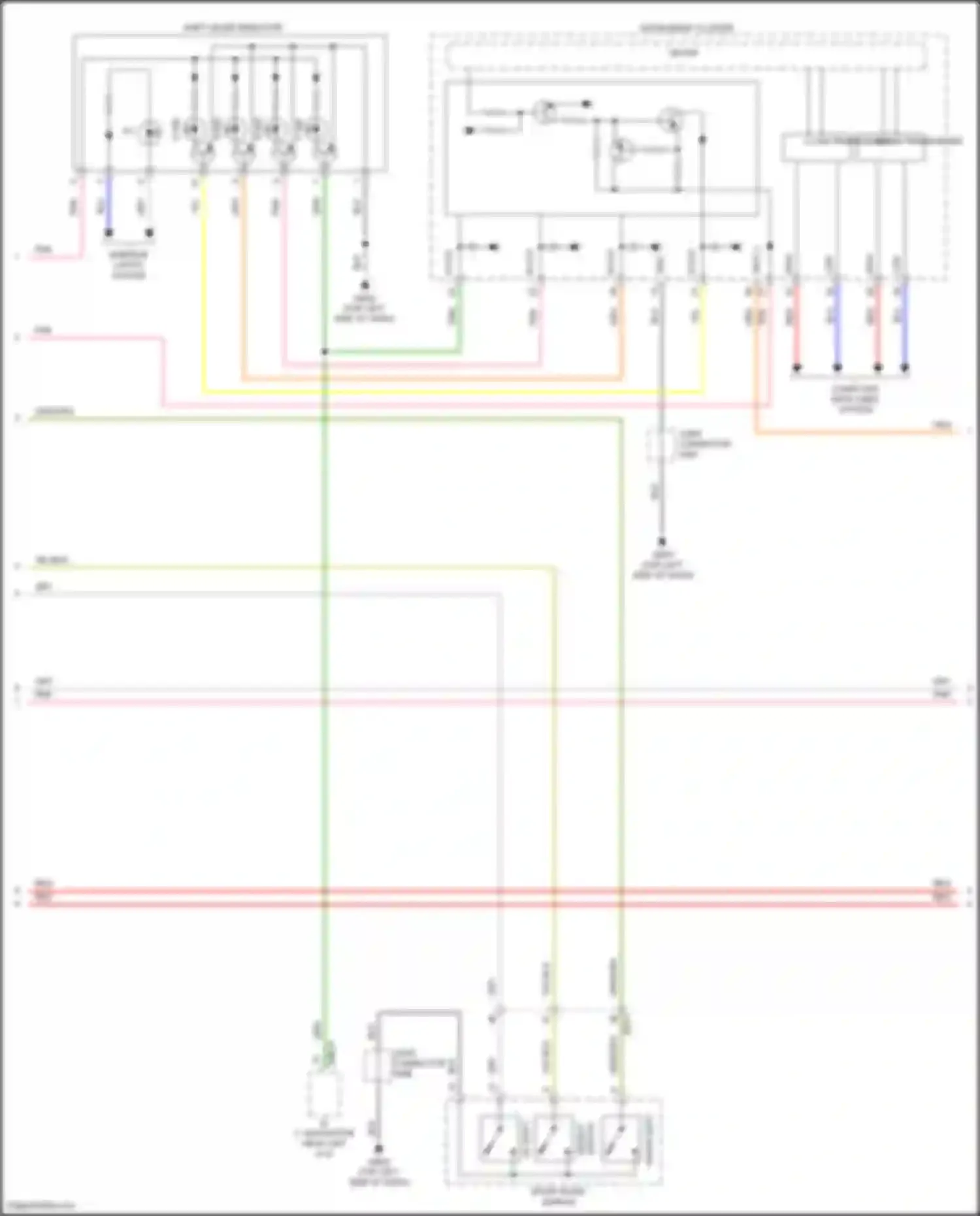 Wiring diagram shift lever indicator for Hyundai Veloster I facelift (2015-2017) (2 of 7)