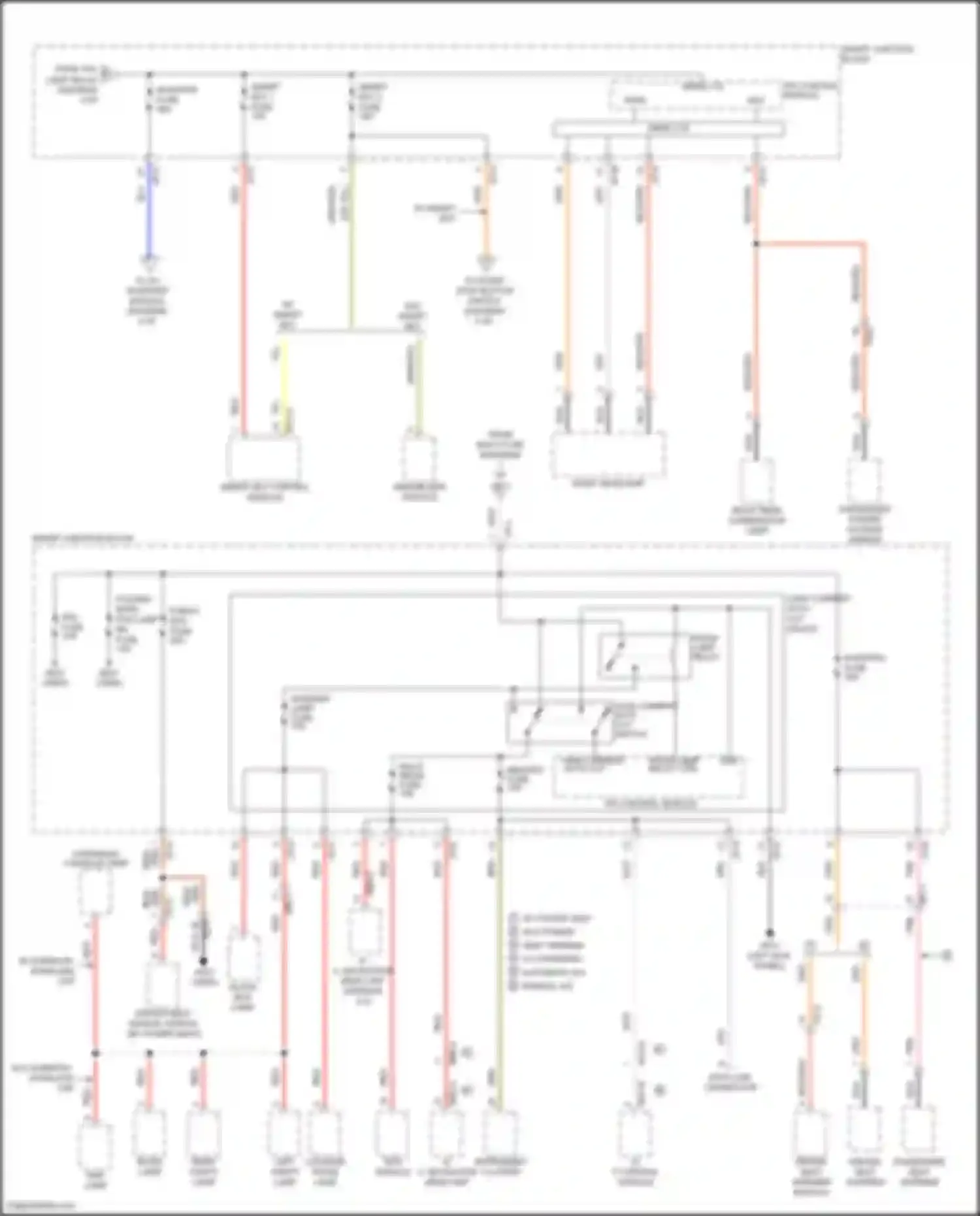 Wiring diagram smart key 1 fuse for Hyundai Veloster I facelift (2015-2017) (2 of 2)
