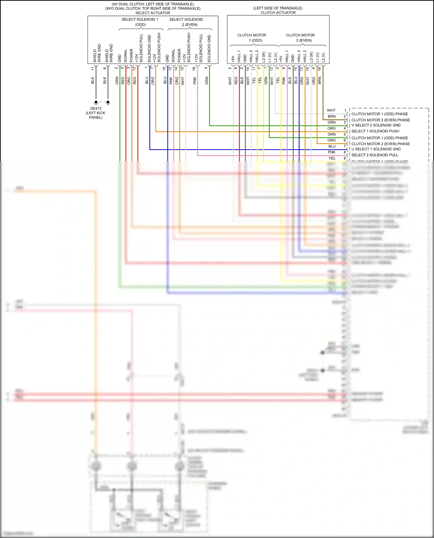 Wiring diagram solenoid pull for Hyundai Veloster I facelift (2015-2017) (1 of 1)